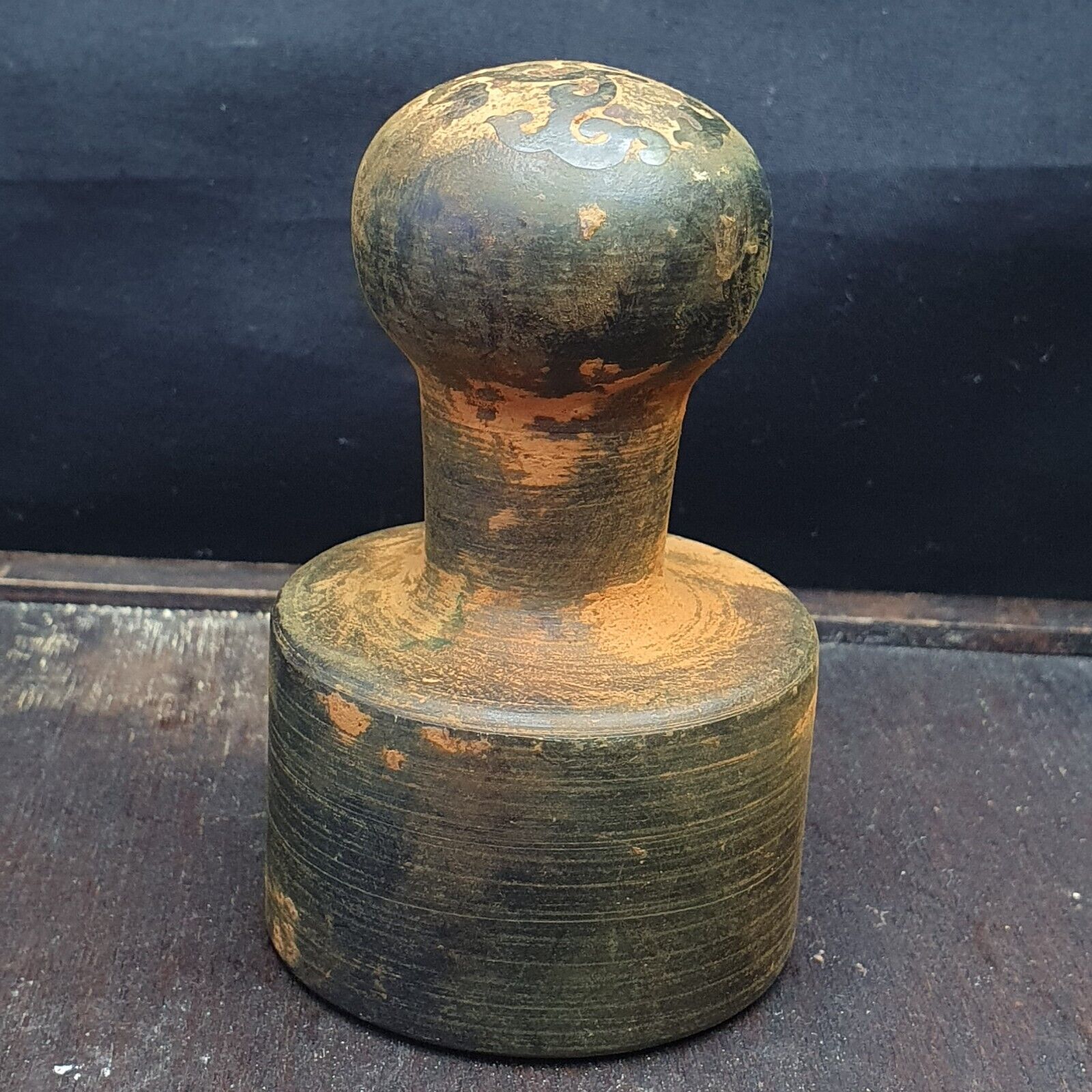 Signed Old Chinese Dynasty Stone Seal Stamp Statue