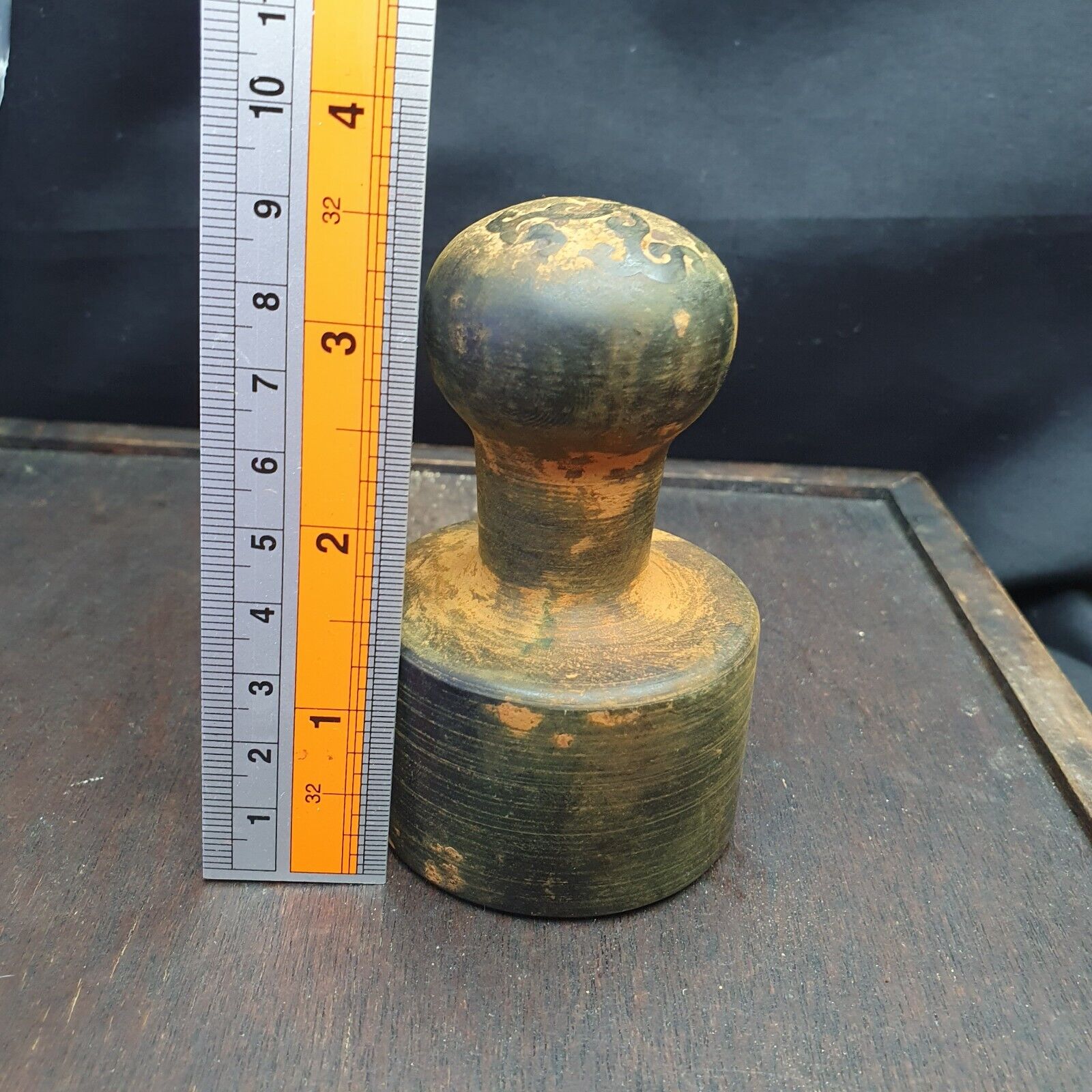 Signed Old Chinese Dynasty Stone Seal Stamp Statue