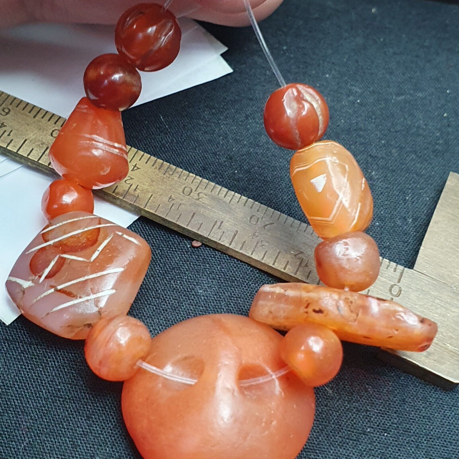 Wonderful Ancient Sasanian Etched Carnelian Bead in good Condition
