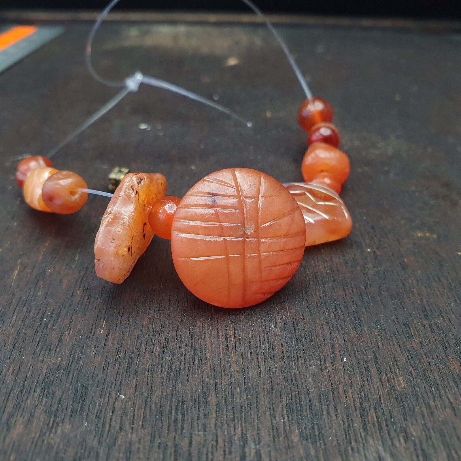 Wonderful Ancient Sasanian Etched Carnelian Bead in good Condition