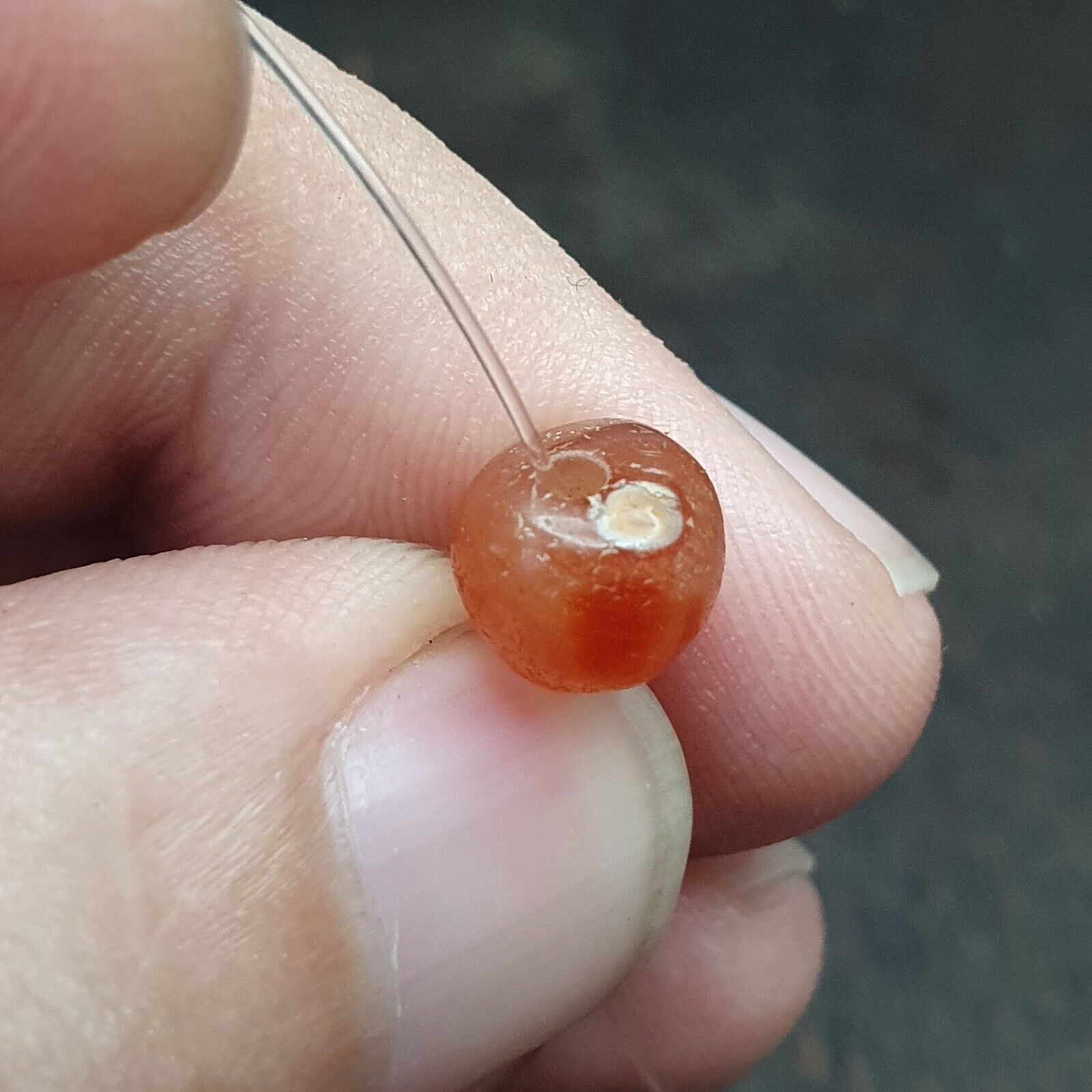 Wonderful Ancient Sasanian Etched Carnelian Bead in good Condition