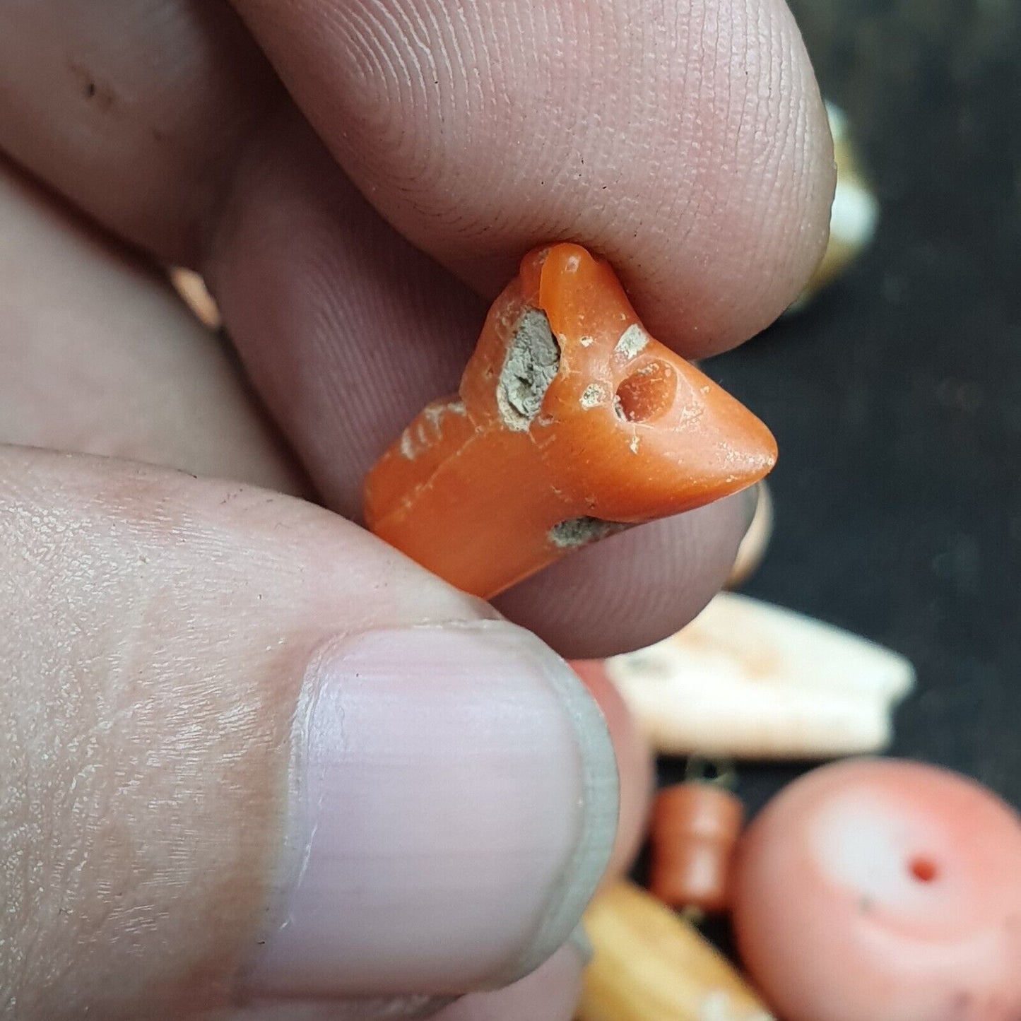 珊瑚珠批量古董 95 克天然珊瑚珠珊瑚項鍊