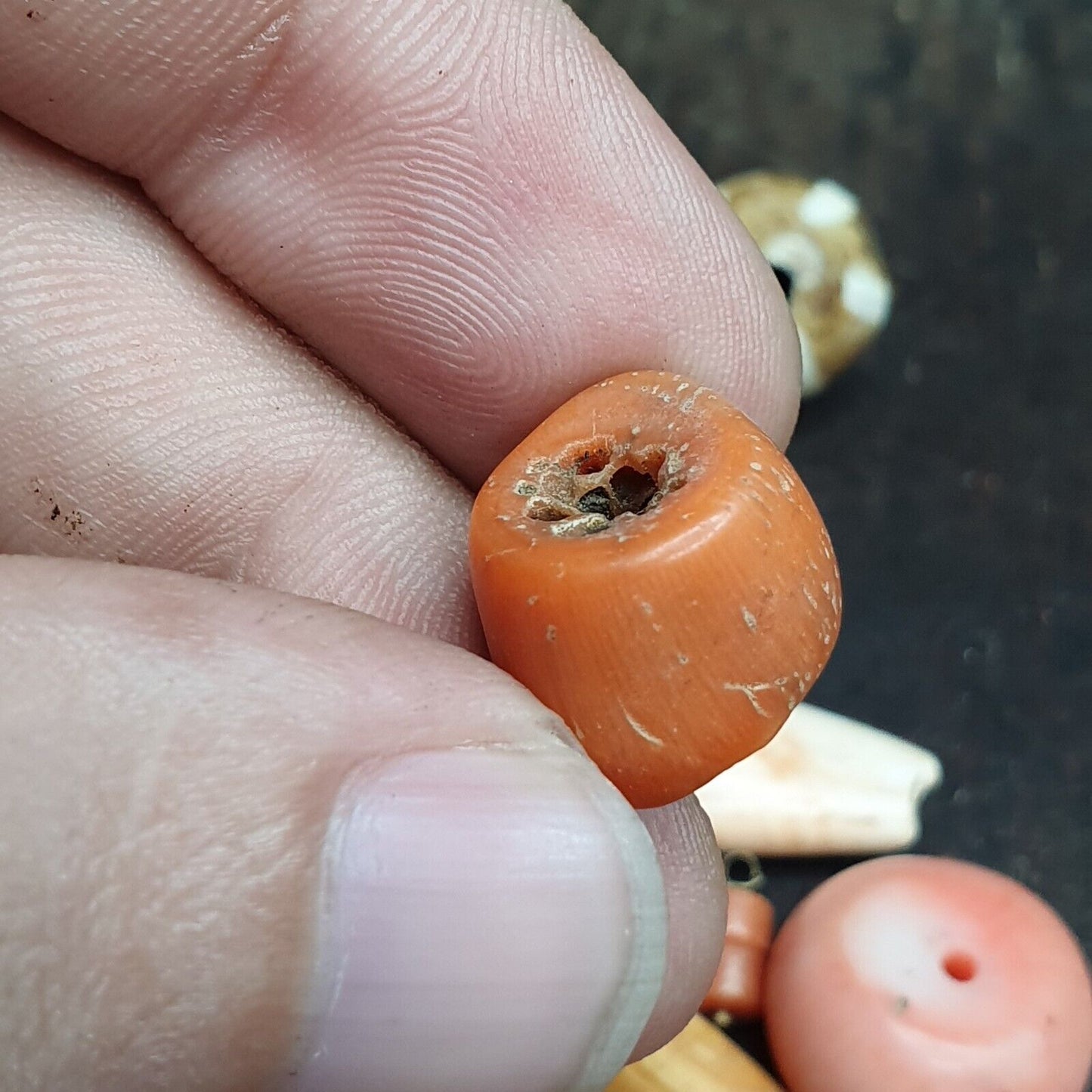 珊瑚珠批量古董 95 克天然珊瑚珠珊瑚項鍊