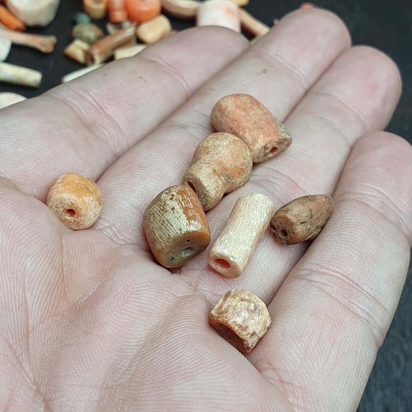 珊瑚珠批量古董 95 克天然珊瑚珠珊瑚項鍊