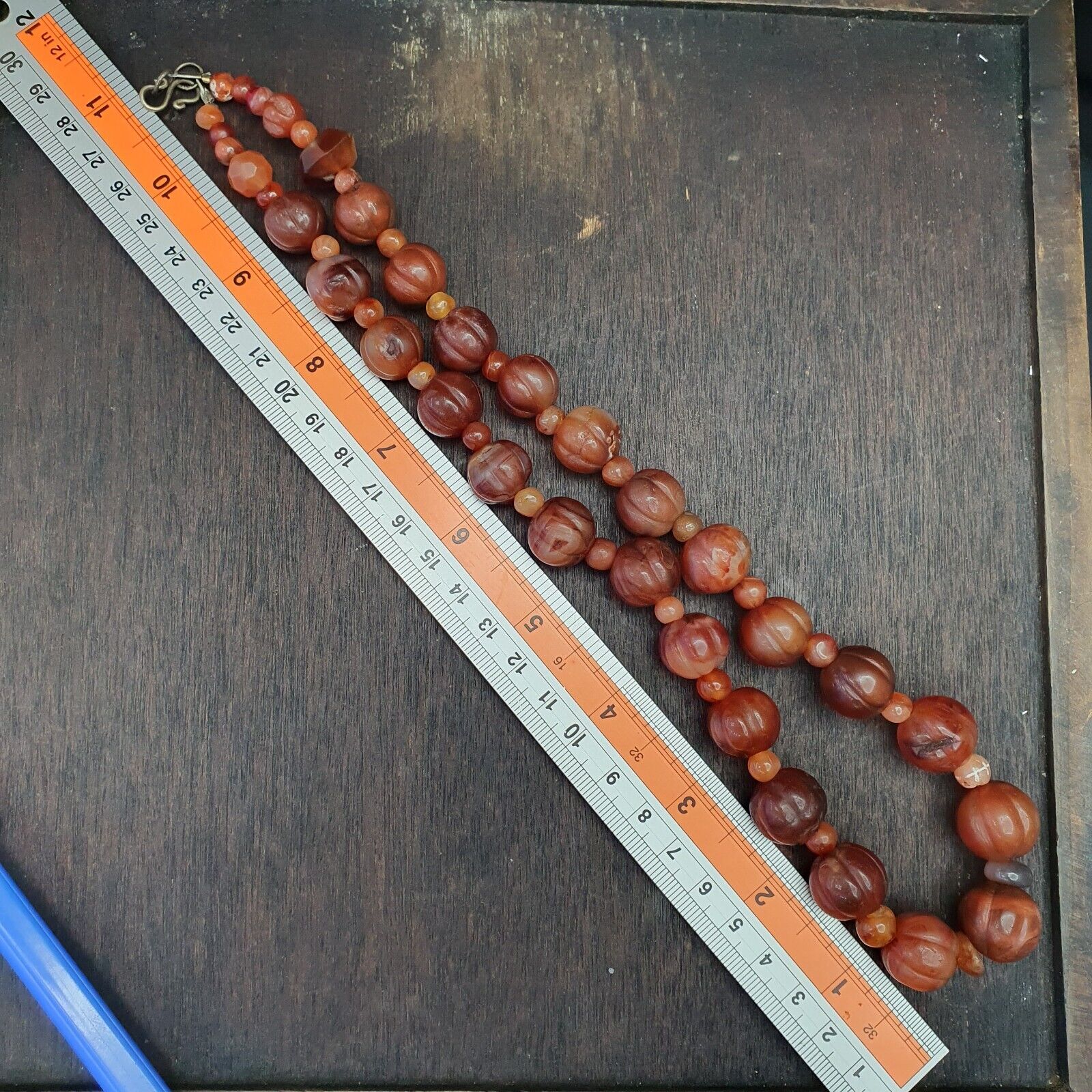 Old Ancient Indo Tibetan Carnelian Agate Beads Amulet  Beads Jewelry necklace