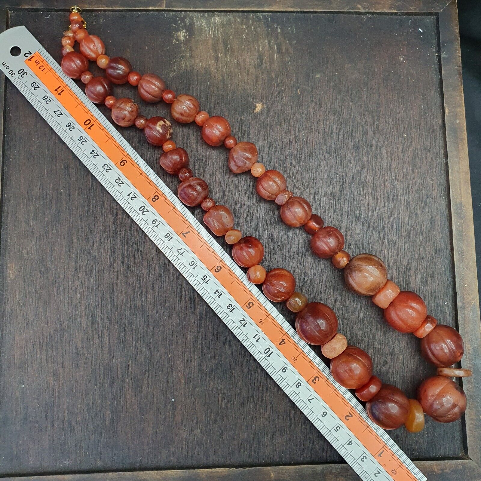 Old Ancient Indo Tibetan Carnelian Agate Beads Amulet  Beads Jewelry necklace