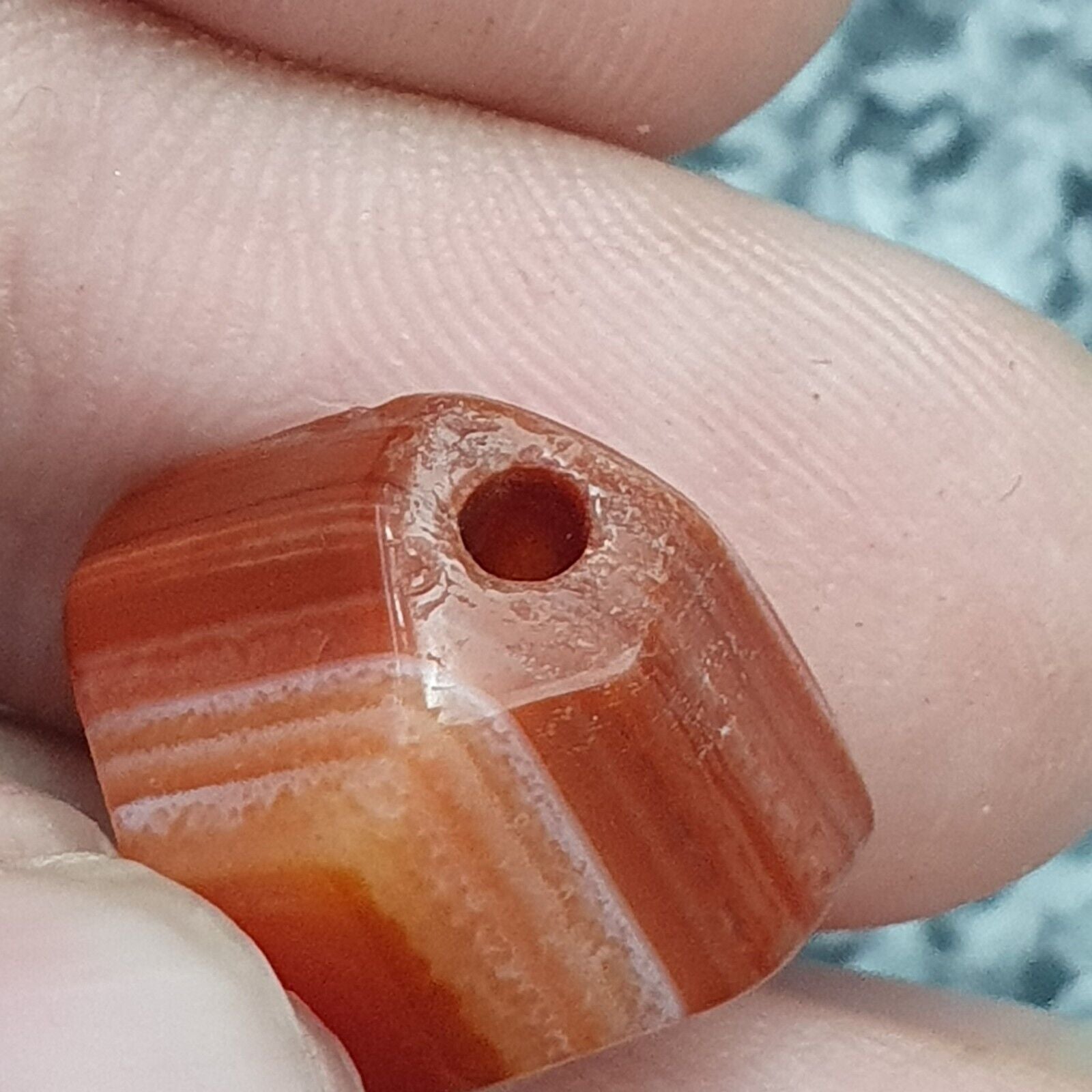 Antique Ancient Old Himalayan Indo Tibetan African AGATE Bead