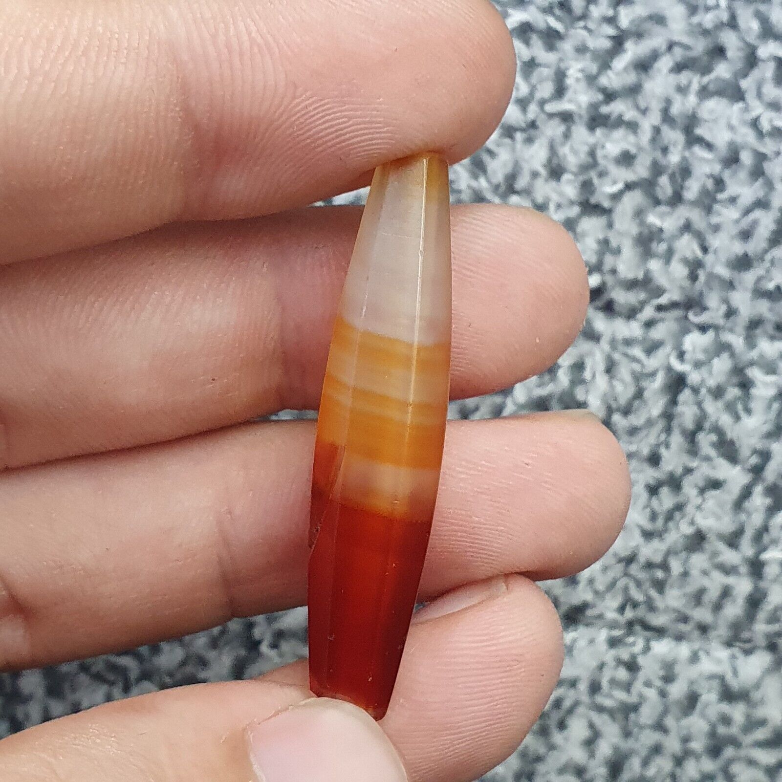 Antique Ancient Old Himalayan Indo Tibetan African AGATE Bead