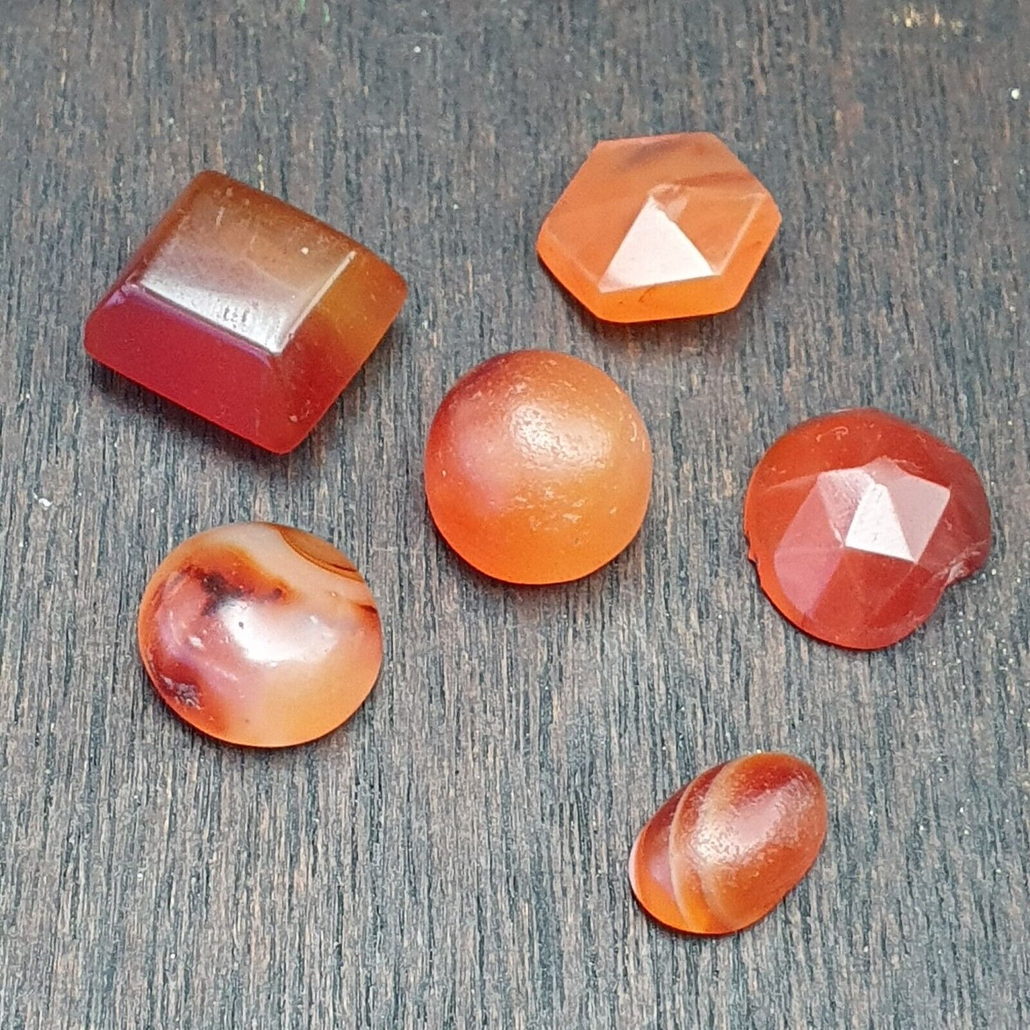lot 6 Antique carnelian Old Himalayan Indo Tibetan African AGATE cabochons