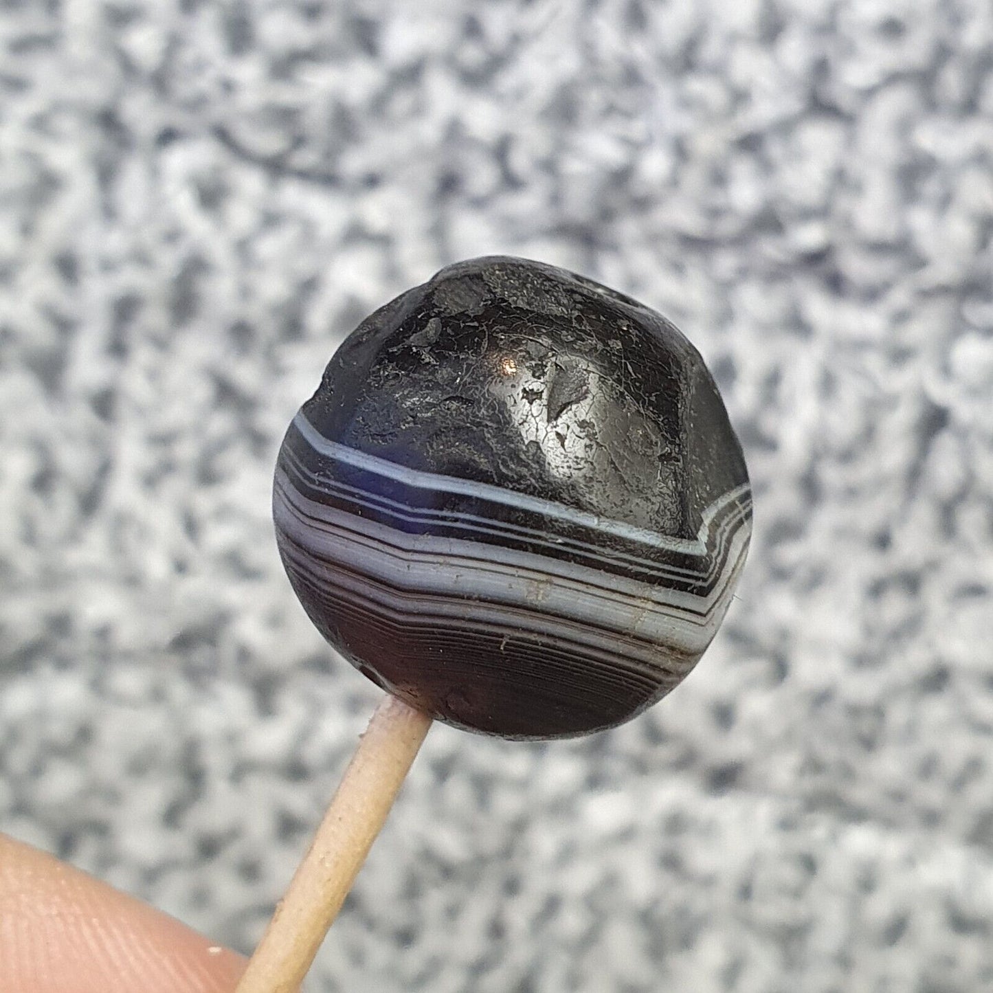 Antike alte alte Himalaya-Indo-Tibetische ACHAT-Perle