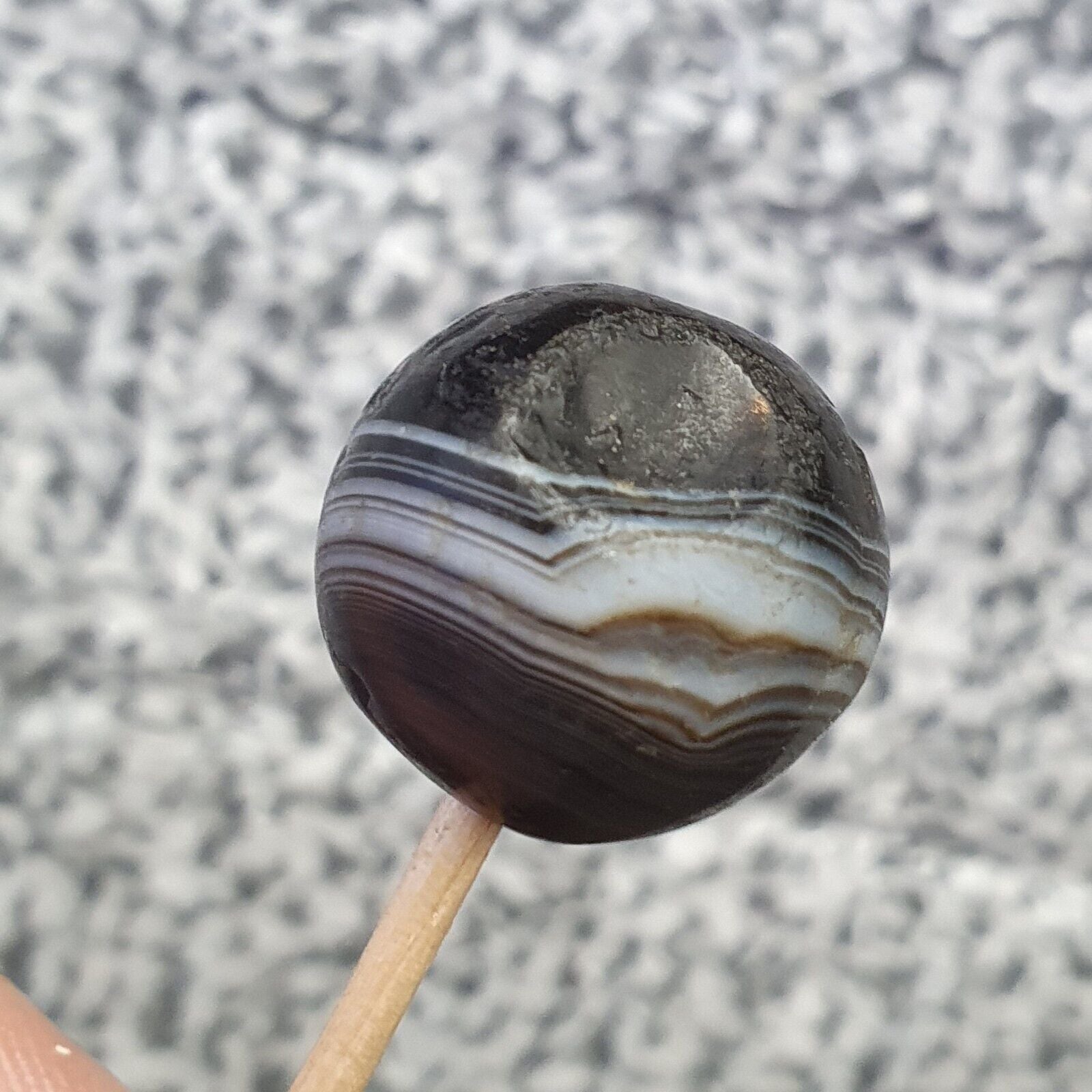Antique Ancient Old Himalayan Indo Tibetan AGATE Bead