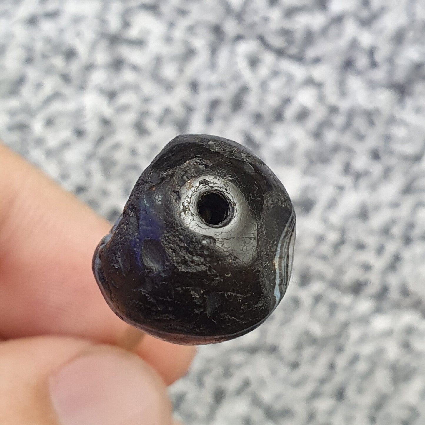 Antike alte alte Himalaya-Indo-Tibetische ACHAT-Perle