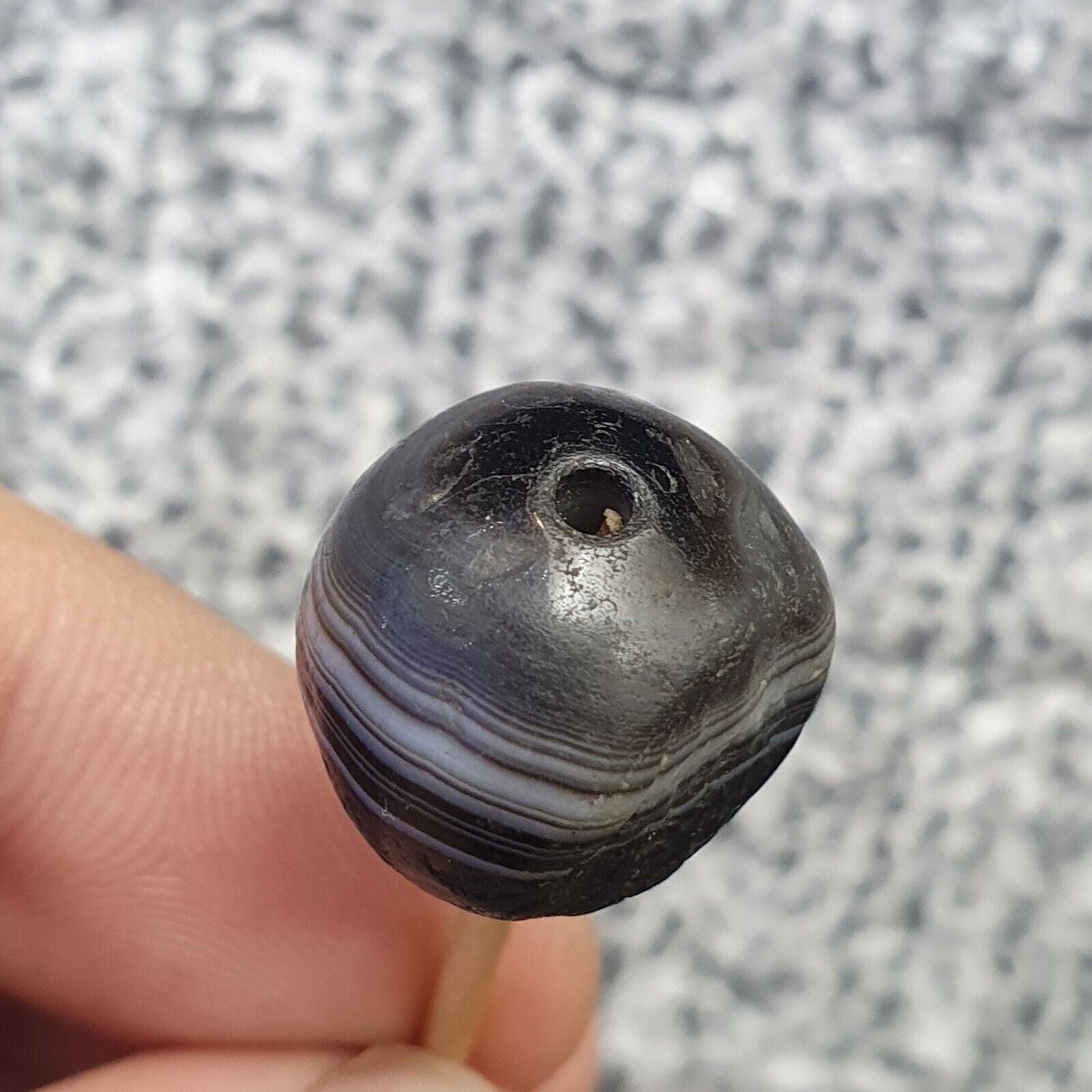 Antique Ancient Old Himalayan Indo Tibetan AGATE Bead