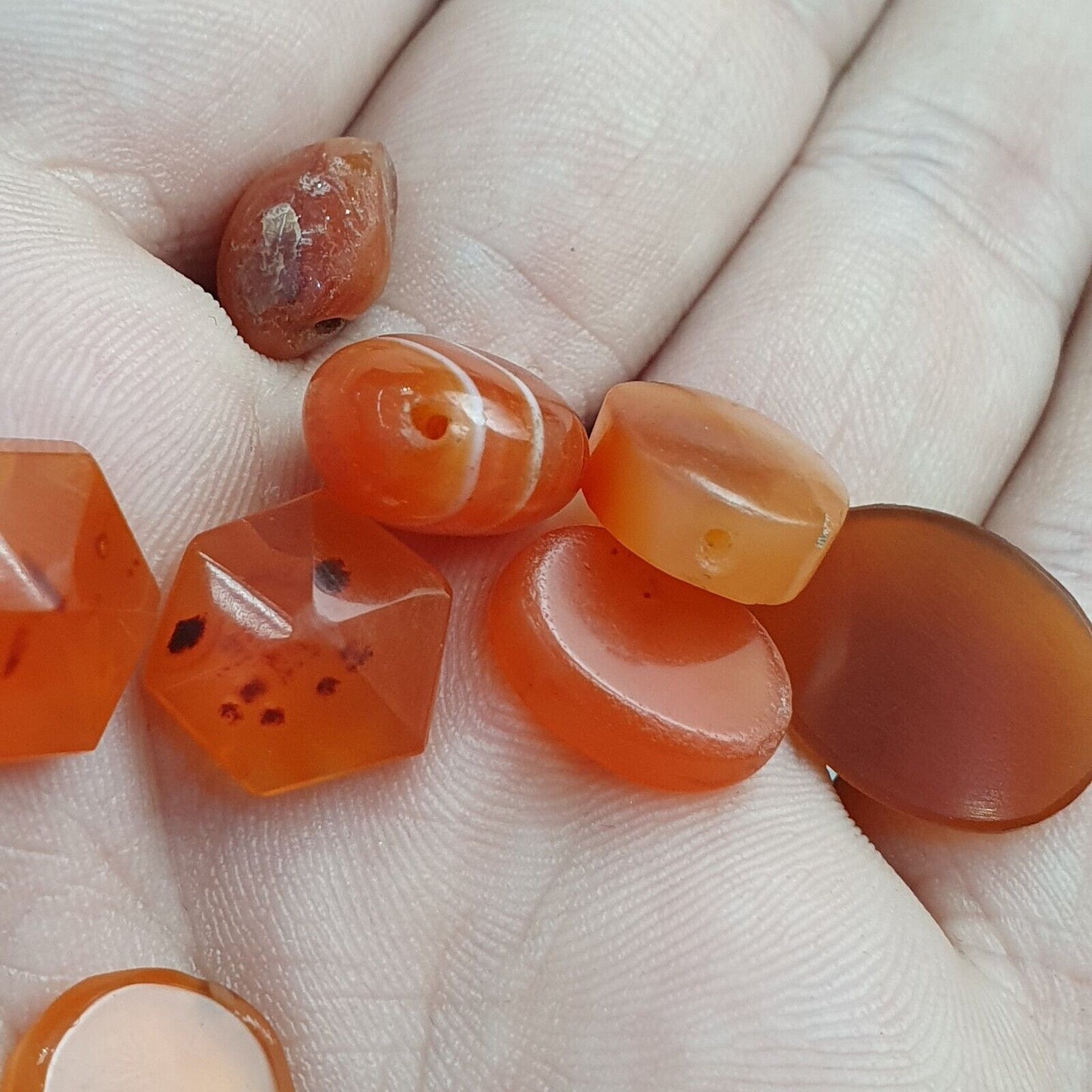 拍品 9 古董紅瑪瑙老喜馬拉雅印度西藏非洲瑪瑙凸圓面