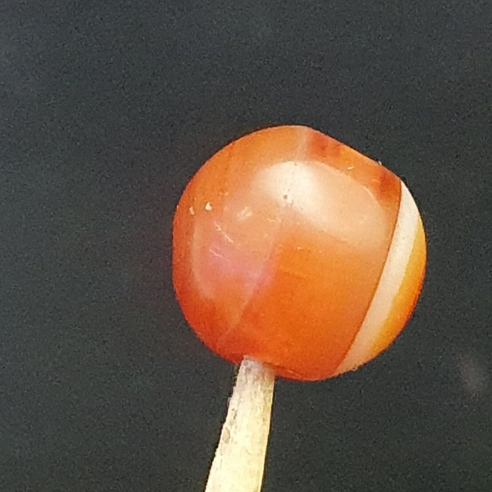 Antique old Middle Eastern Old YEMENI Eye carnelian Agate bead Amulet
