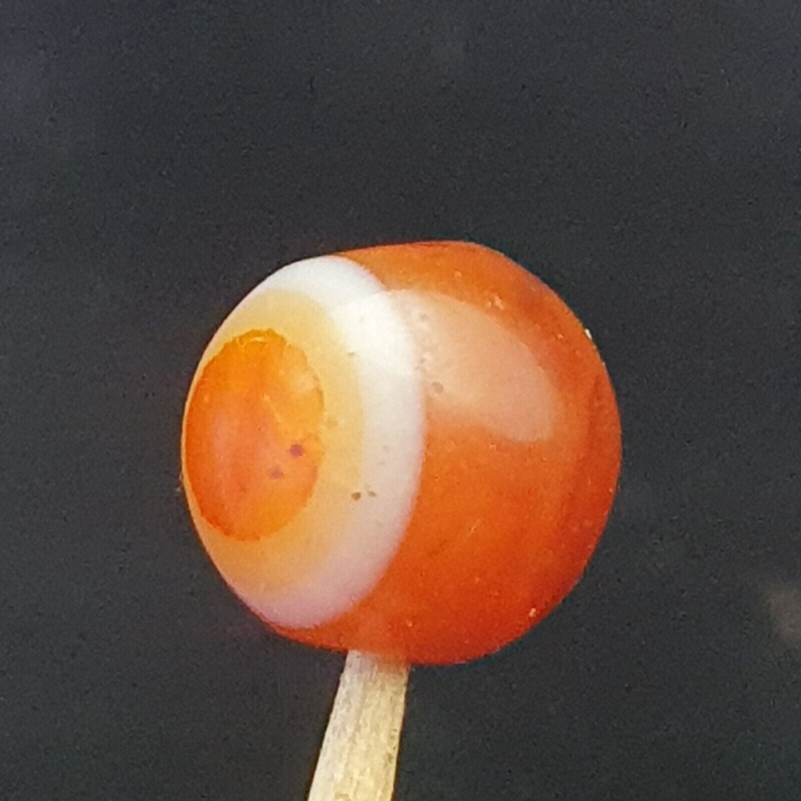 Antique old Middle Eastern Old YEMENI Eye carnelian Agate bead Amulet