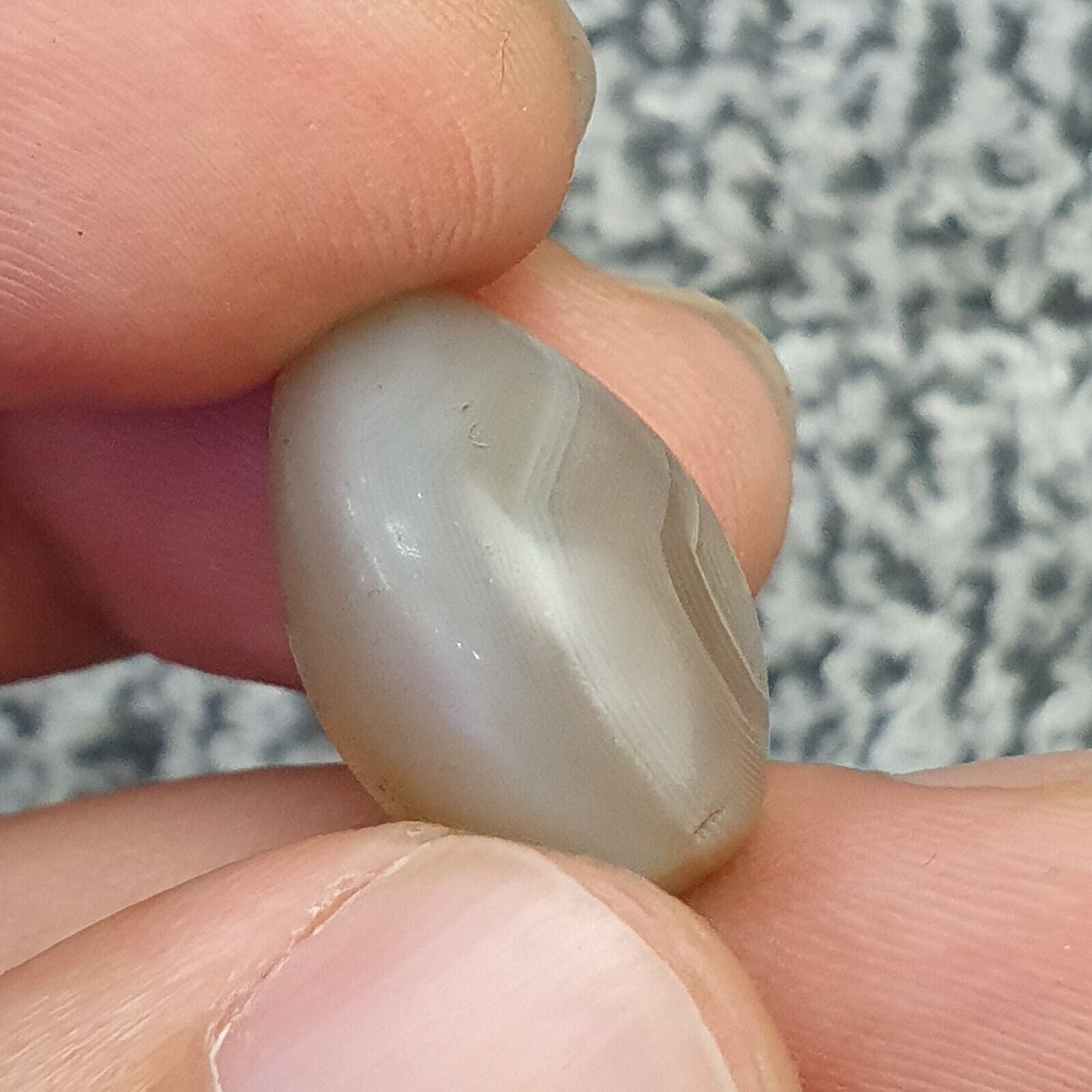 Genuine Ancient Yemeni Agate Chung Agate Dzi Bead no hole Haqeeq Amulet