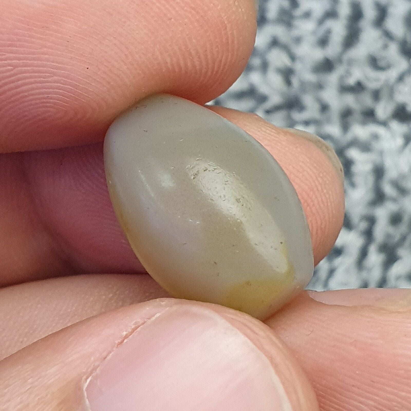 Genuine Ancient Yemeni Agate Chung Agate Dzi Bead no hole Haqeeq Amulet