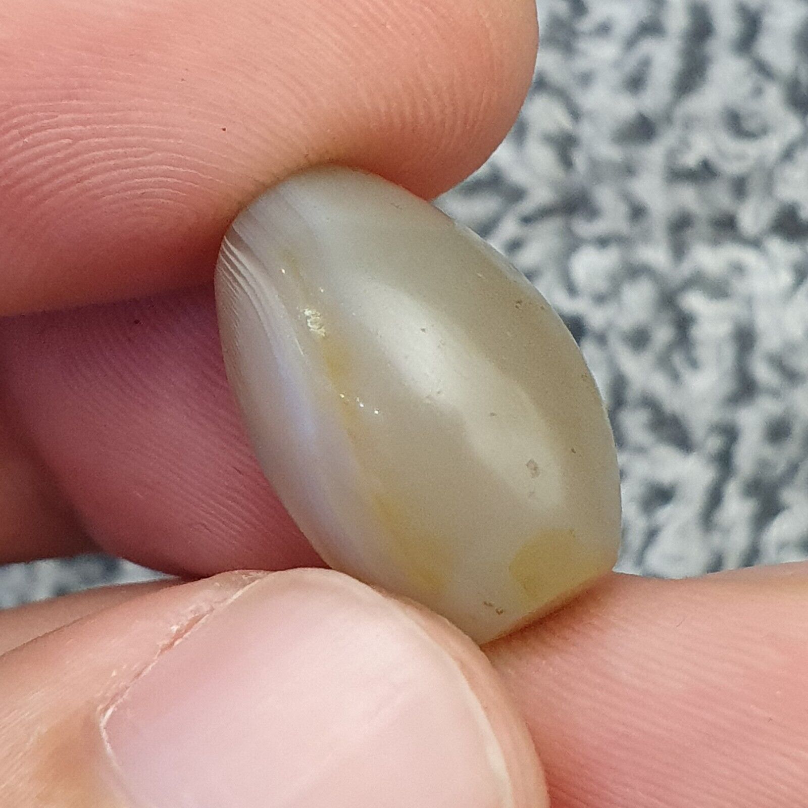 Genuine Ancient Yemeni Agate Chung Agate Dzi Bead no hole Haqeeq Amulet