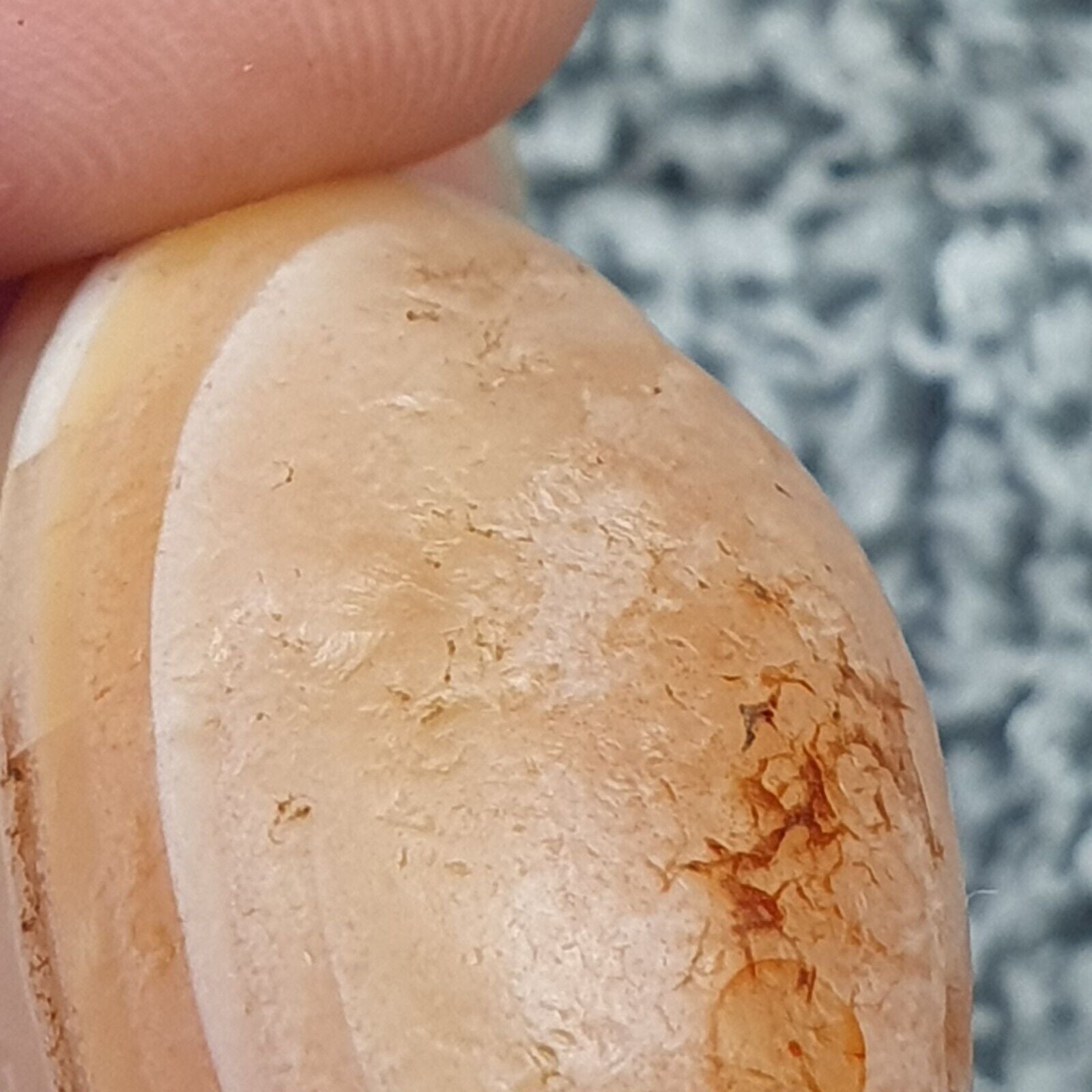 Antique old Middle Eastern Old Agate Stone Eye bead Amulet