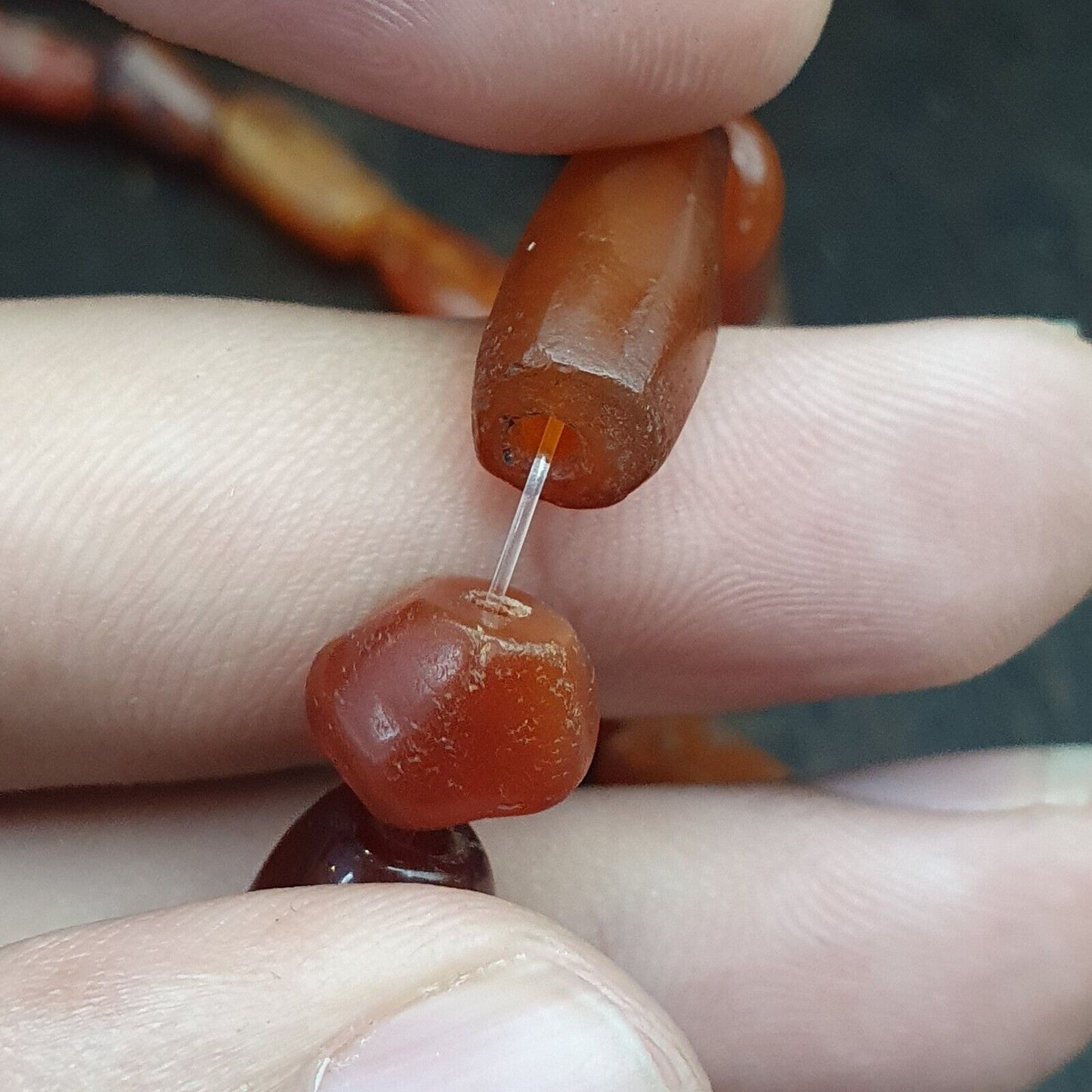 古代老珠印度藏喜馬拉雅瑪瑙瑪瑙珠MALA項鍊