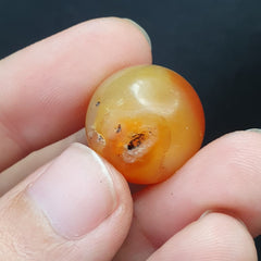 Antique old Himalayan Tibetan Carnelian Agate bead Amulet