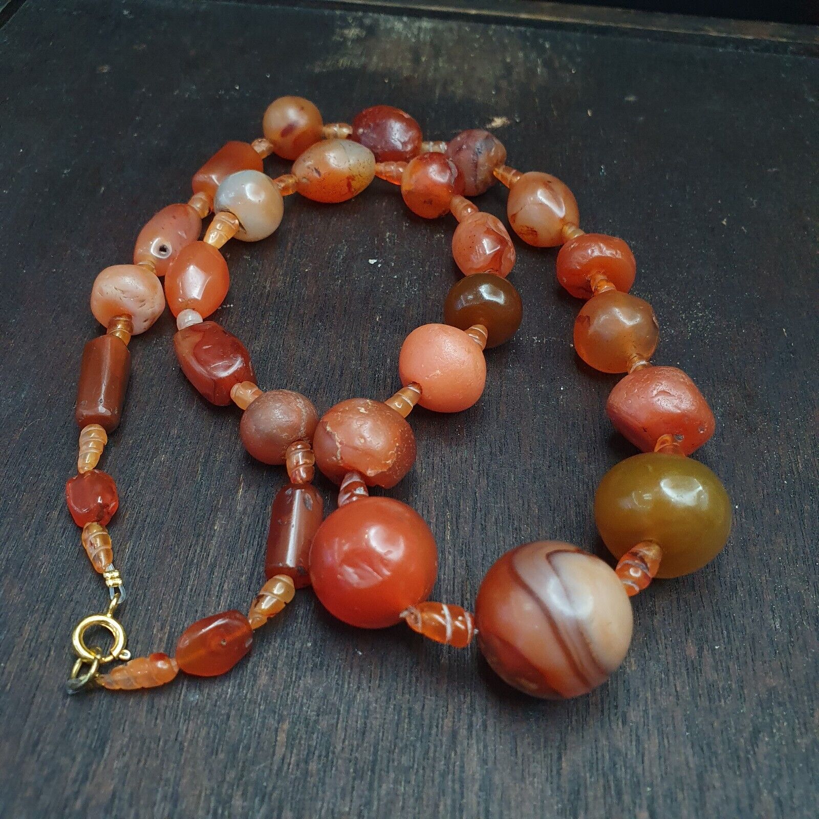 Old Ancient Persian Himalayan Carnelian Beads Agate Jewelry necklace