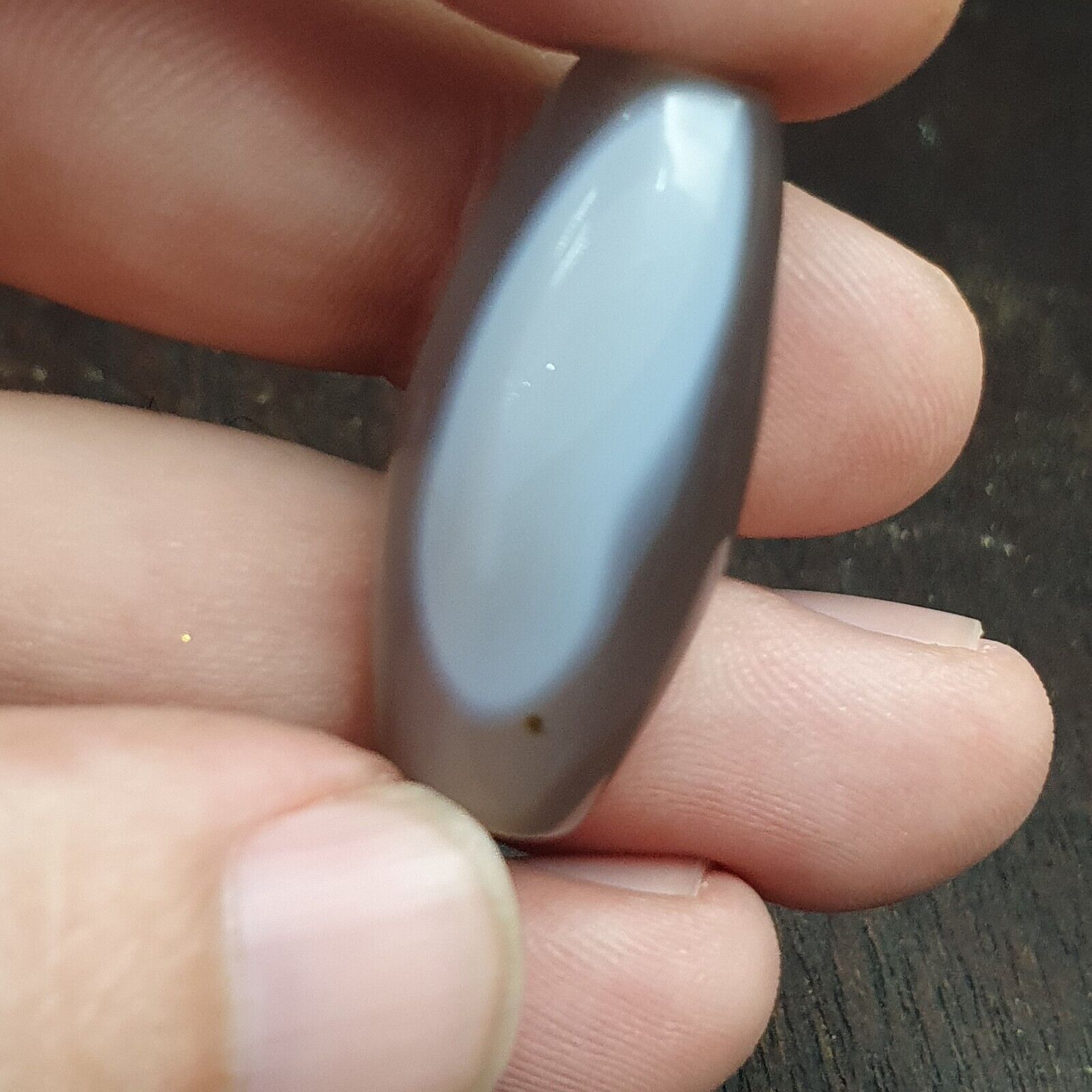 Lot 8 Ancient Antique Persian Himalayan Gray Blue Agate Beads