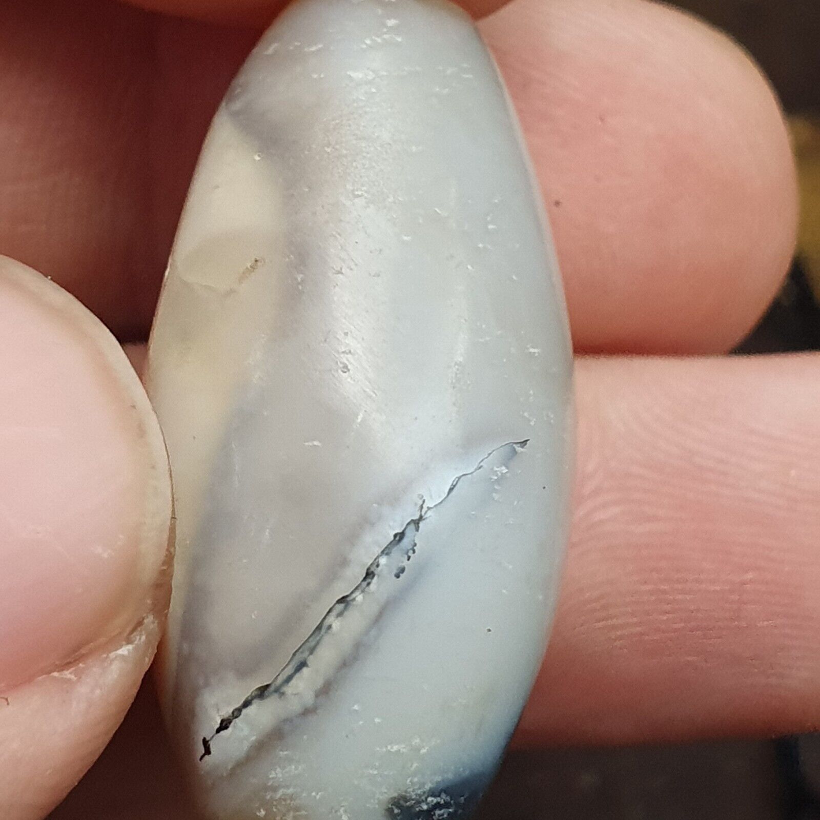 Antique Ancient Persian Himalayan Chalcedony Agate Beads Strand Amulet #NC 1116