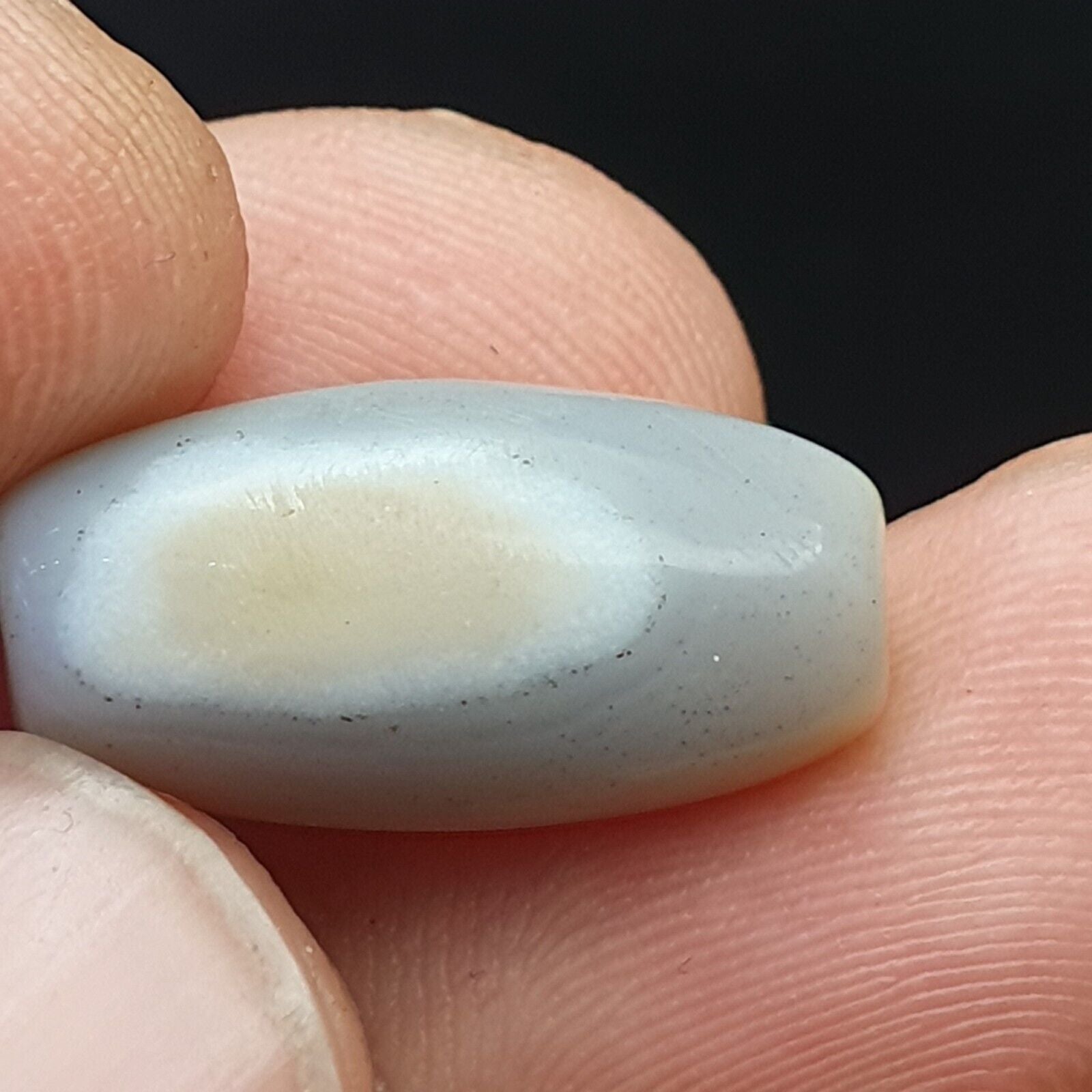 Antique Ancient Persian Himalayan Chalcedony Agate Beads Strand Amulet #NC 1116