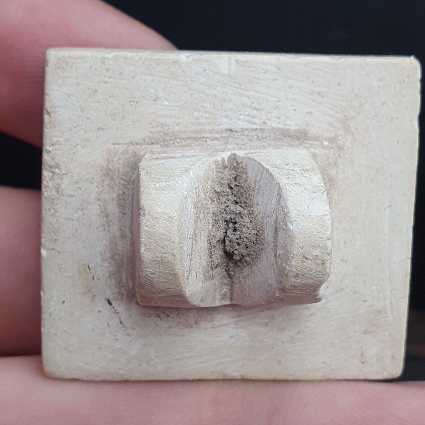 Pakistan Old Soft Stone Animal OX Stamp Seal Rare Find Collection