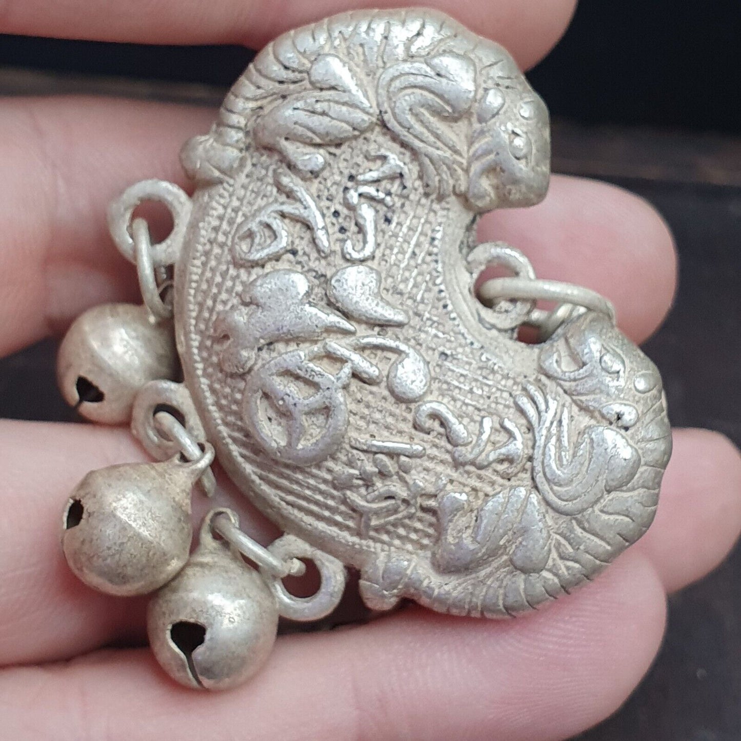 藏玉寶石藏銀吊墜項鍊