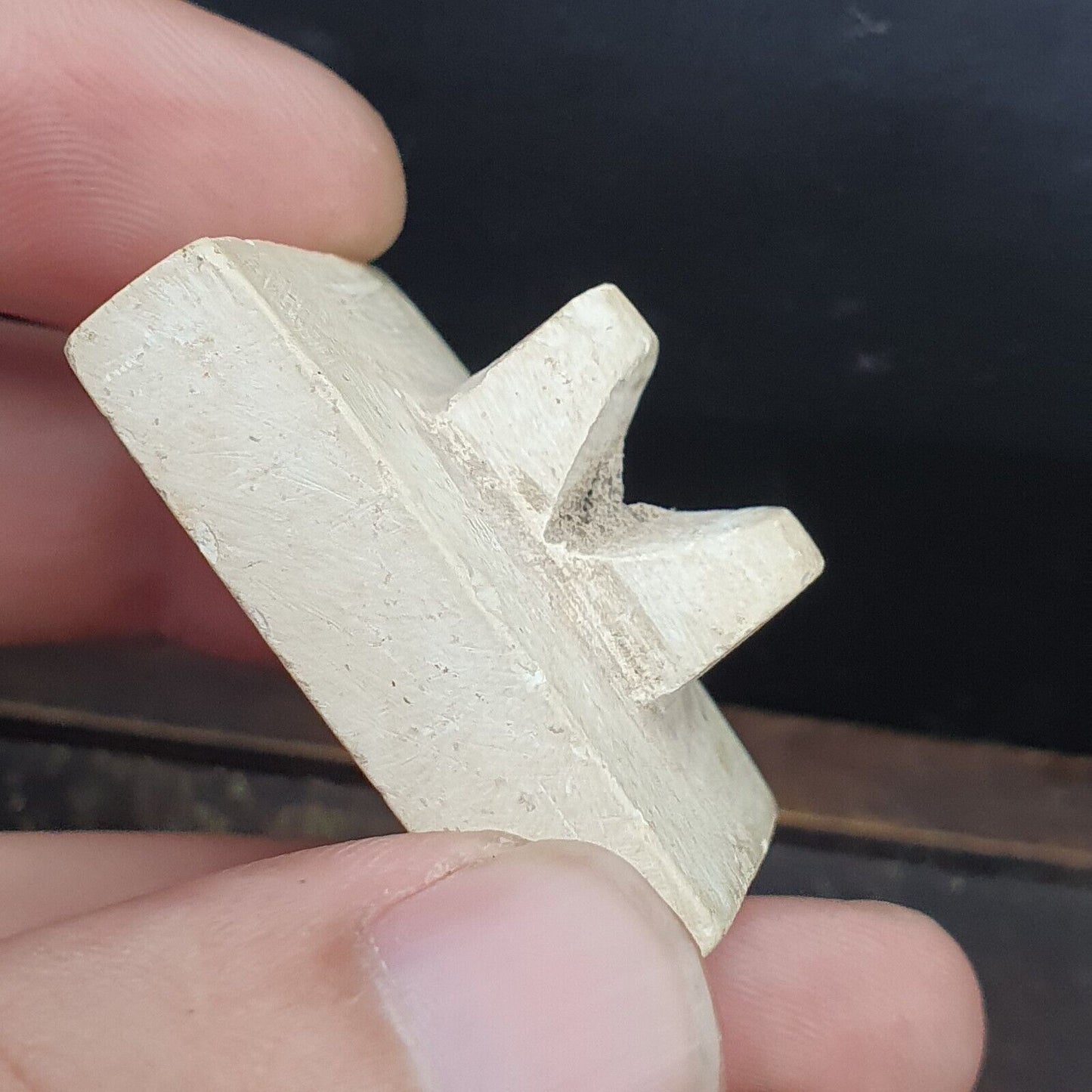 Pakistan Old Soft Stone Animal OX Stamp Seal Rare Find Collection