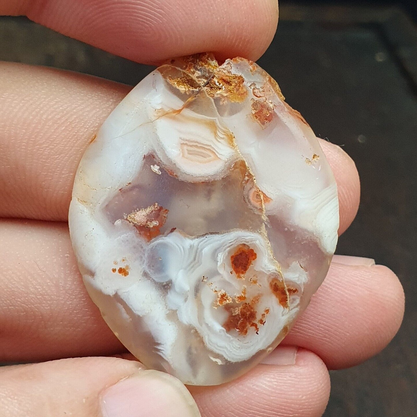 Antike Himalaya-Achatperlen, Lot 12 Perlen