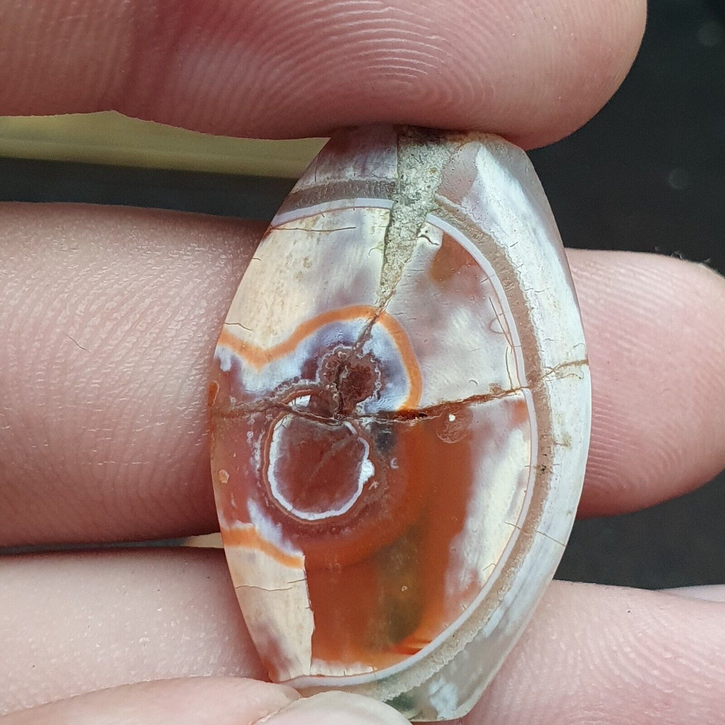 Antike Himalaya-Achatperlen, Lot 12 Perlen