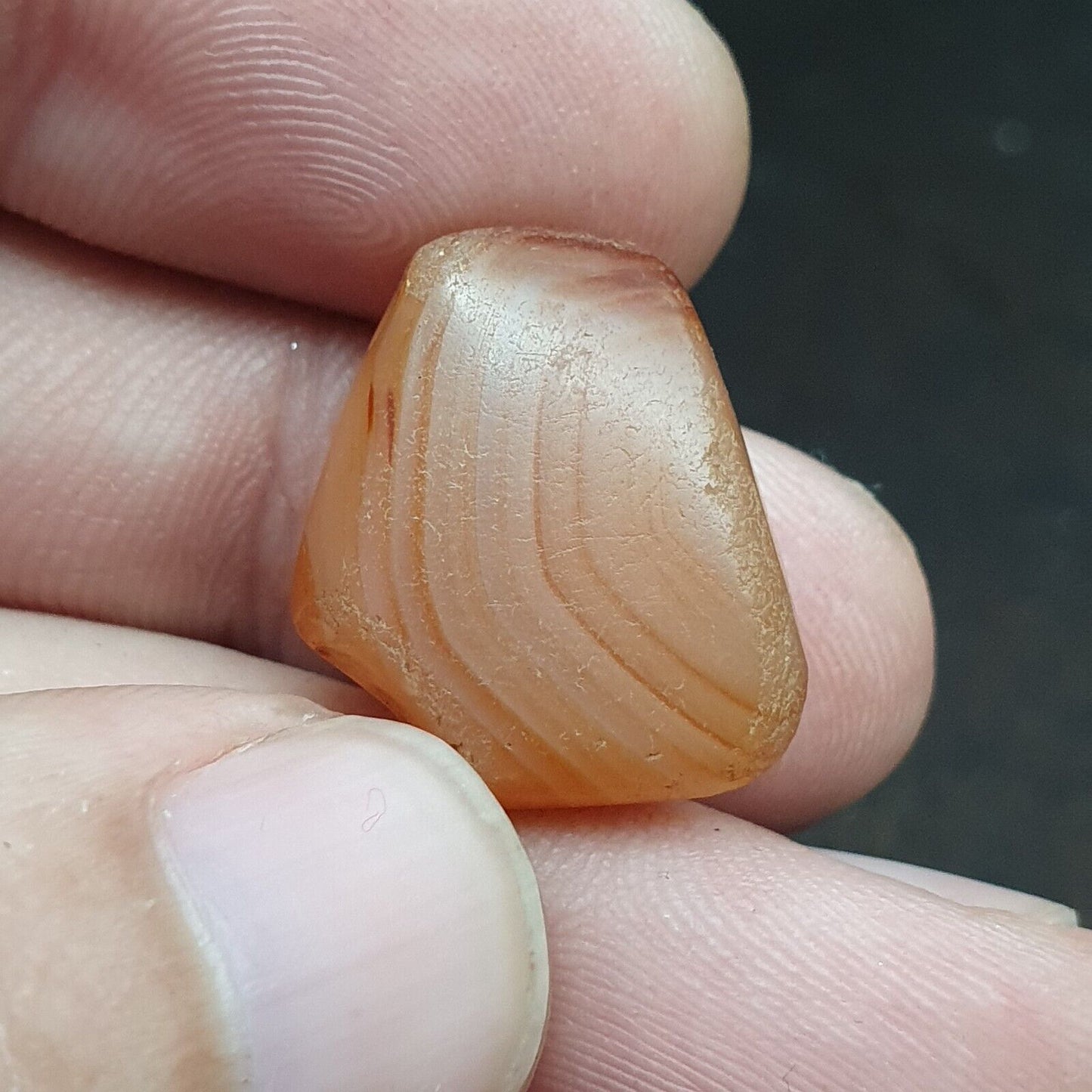 Antike Himalaya-Achatperlen, Lot 12 Perlen
