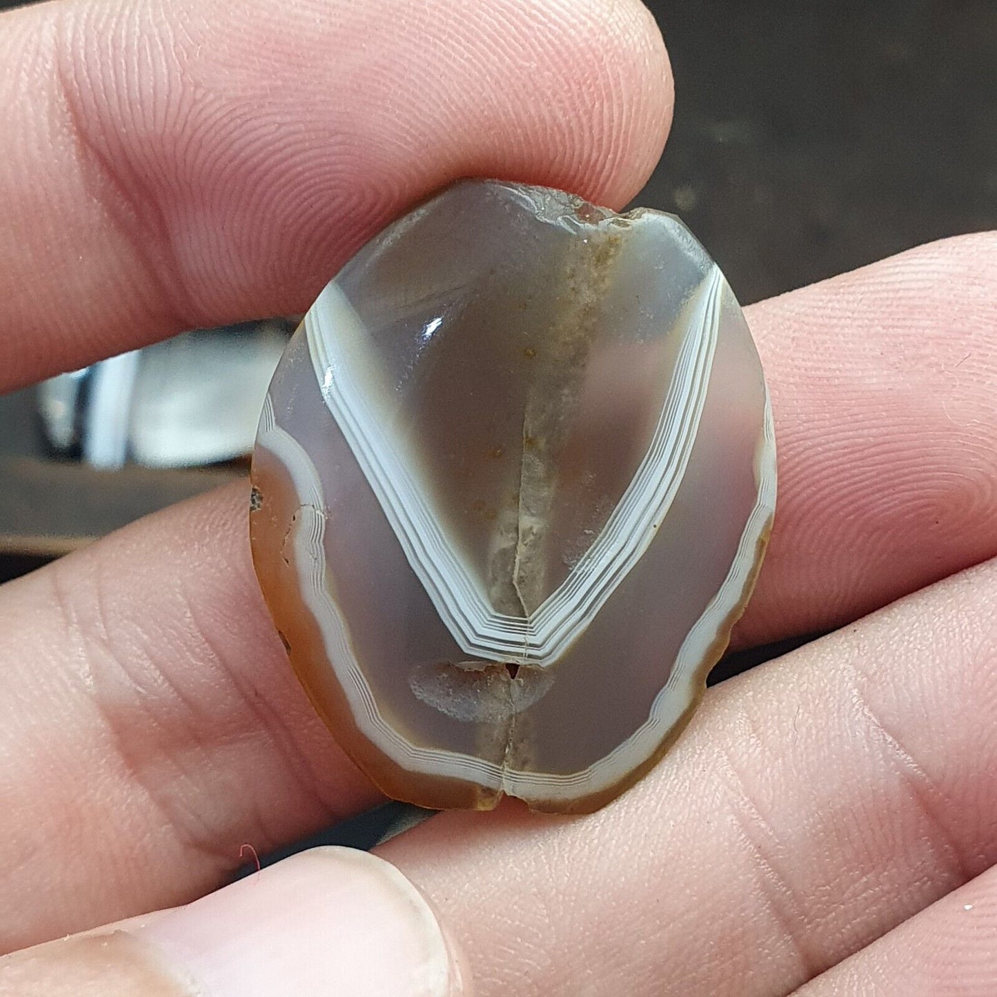 Antike Himalaya-Achatperlen, Lot 12 Perlen