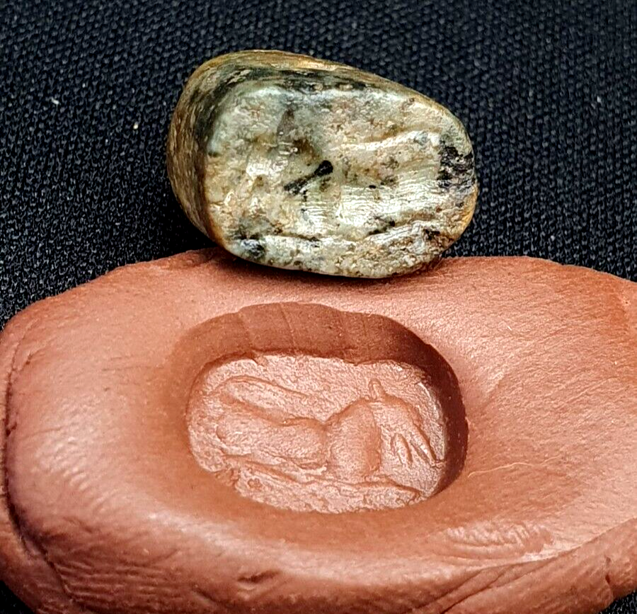 Antikes antikes Stempelsiegeltier aus dem Nahen Osten