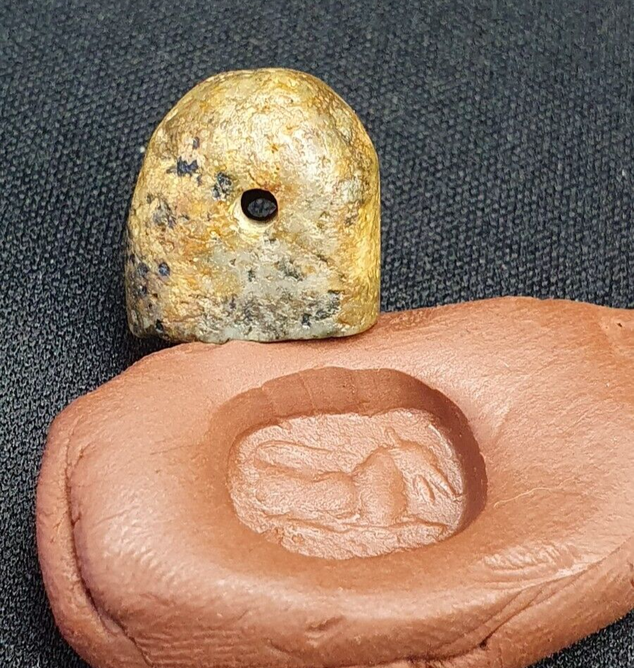 Antikes antikes Stempelsiegeltier aus dem Nahen Osten