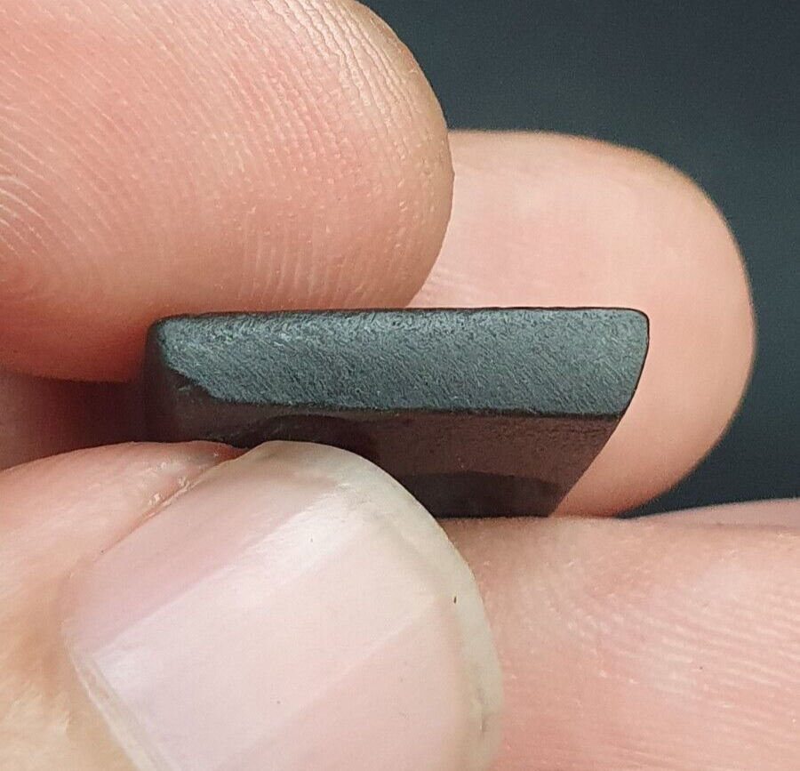古代古董中東深綠色玉石郵票印章動物