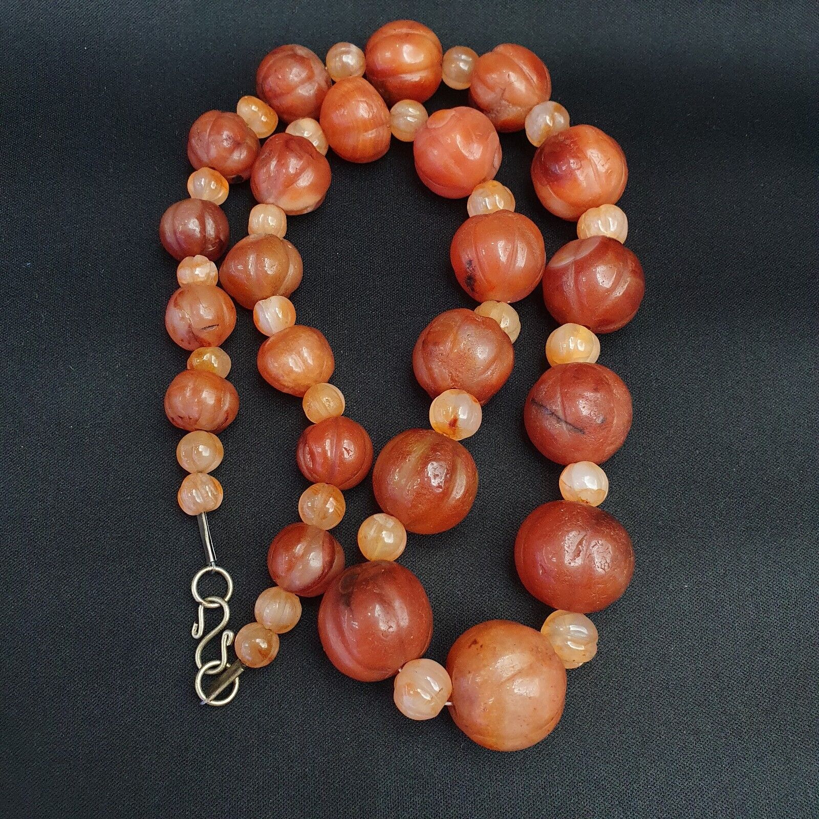 Old Ancient Indo Tibetan Carnelian Agate Beads Prayer Beads Jewelry necklace