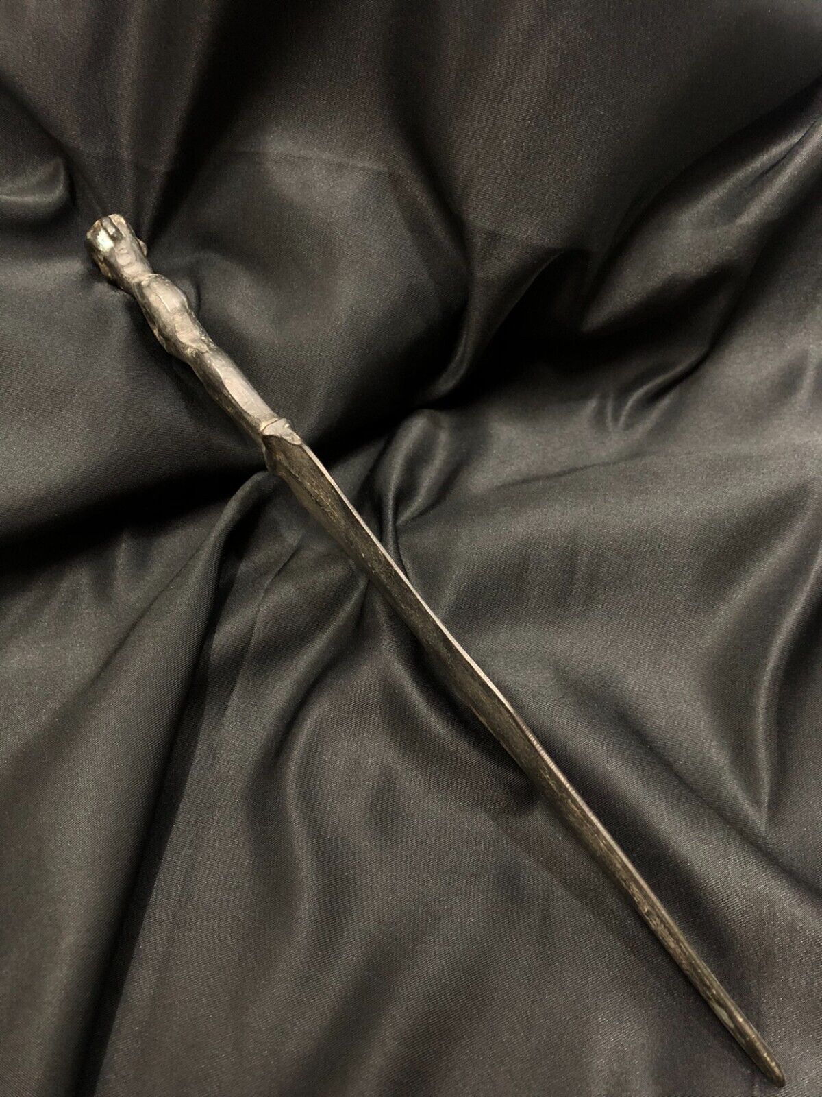 Antikes WUNDERBARES BRONZE-DOLCH-KURZES SCHWERT mit menschlichem Kopfgriff 