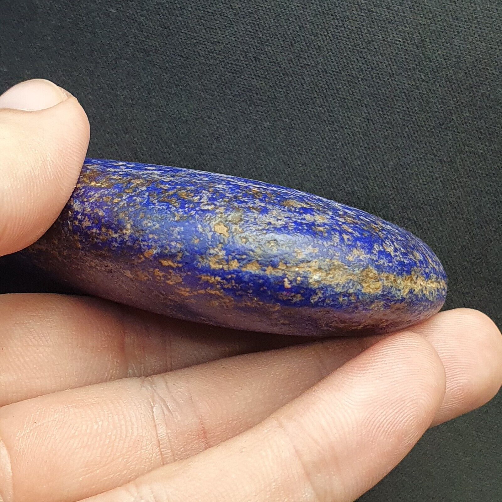 ANCIENT EGYPT, NEW KINGDOM LAPIS LAZULI MENAT Stone Very rare Color