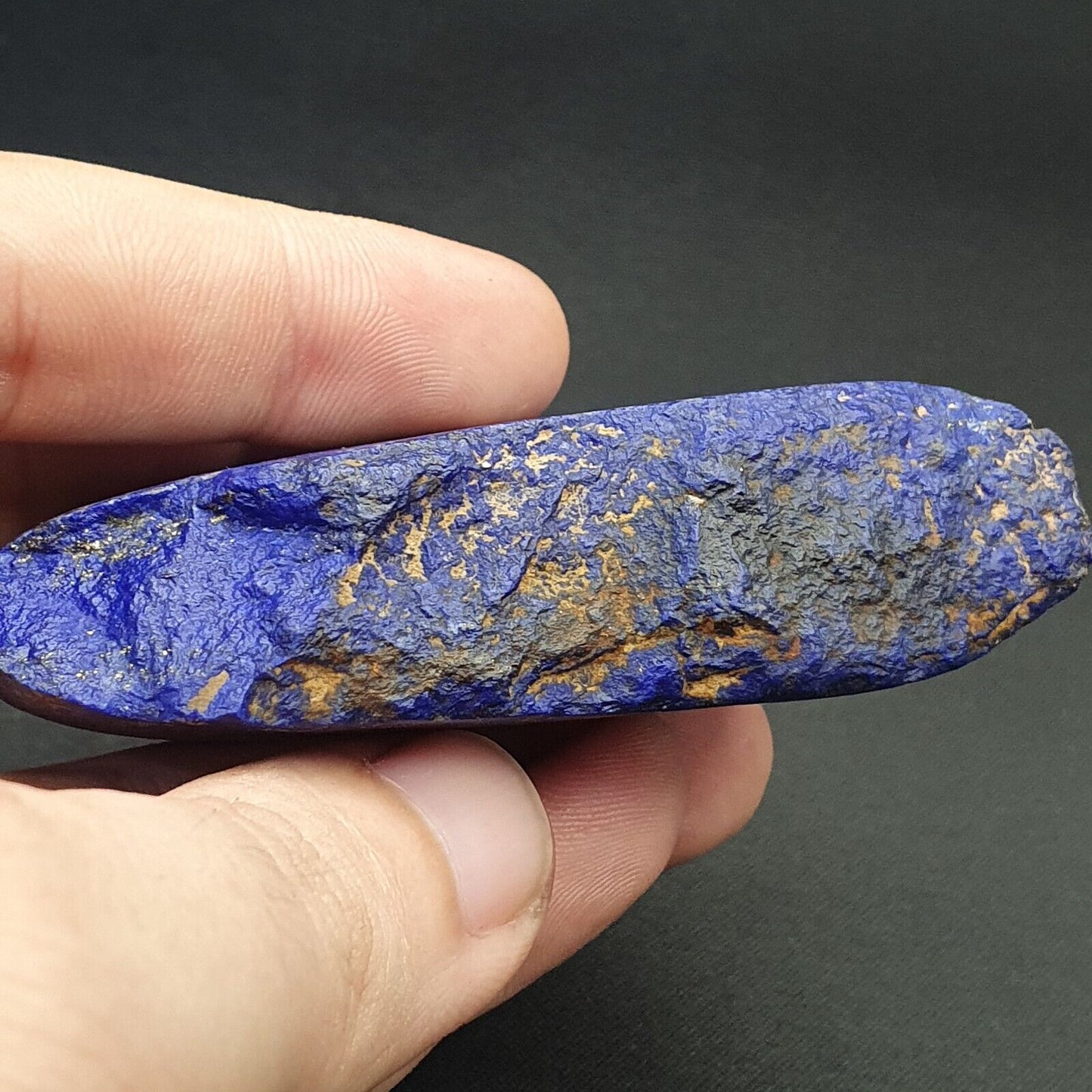 ALTES ÄGYPTEN, NEUES KÖNIGREICH LAPIS LAZULI MENAT Stein Sehr seltene Farbe