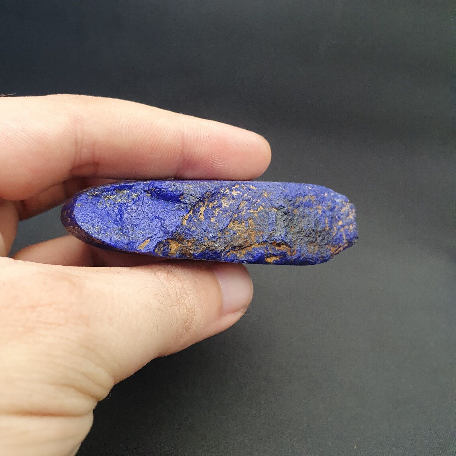 ANCIENT EGYPT, NEW KINGDOM LAPIS LAZULI MENAT Stone Very rare Color