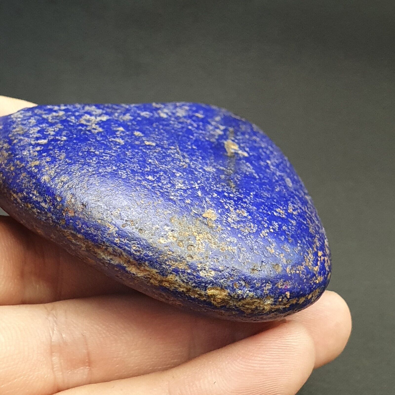 ANCIENT EGYPT, NEW KINGDOM LAPIS LAZULI MENAT Stone Very rare Color