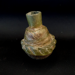 Ancient Roman Glass perfume bottle Medicine Bottle in Excellent condition