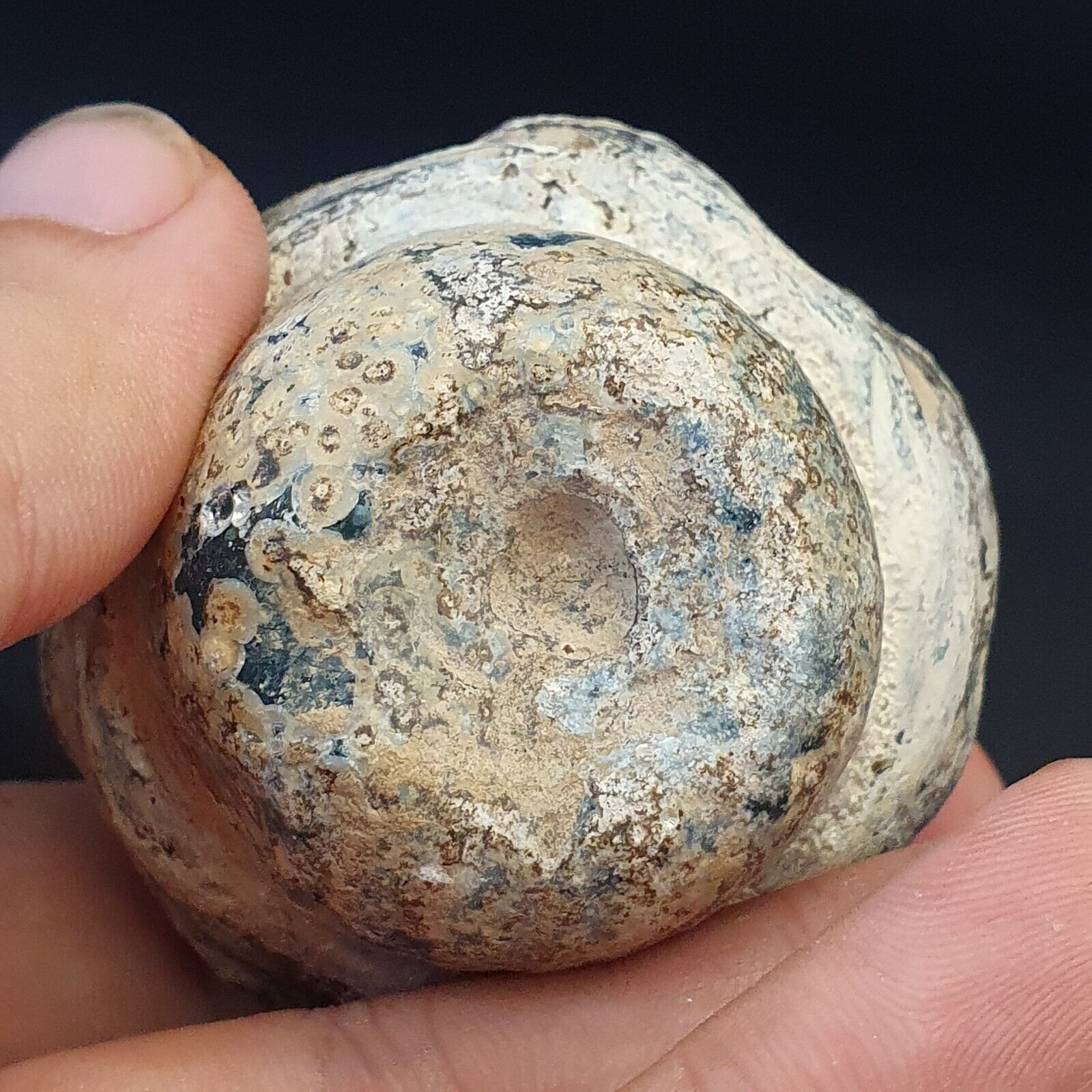 Ancient Roman Glass perfume bottle Medicine Bottle in Excellent condition