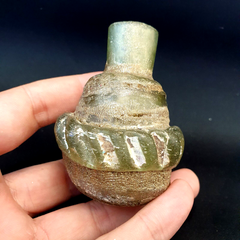 Ancient Roman Glass perfume bottle Medicine Bottle in Excellent condition