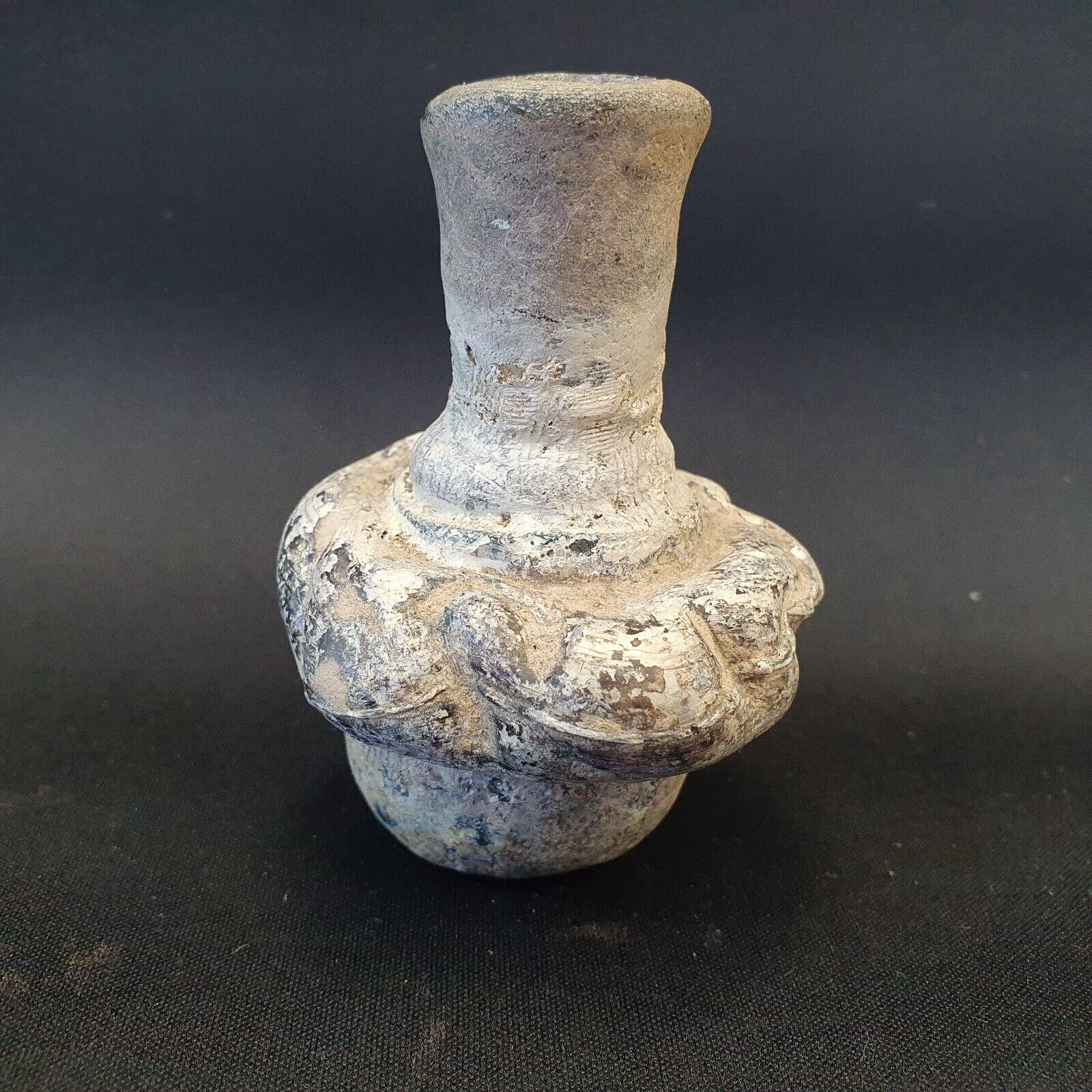 Ancient Roman Glass perfume bottle Medicine Bottle in Excellent condition